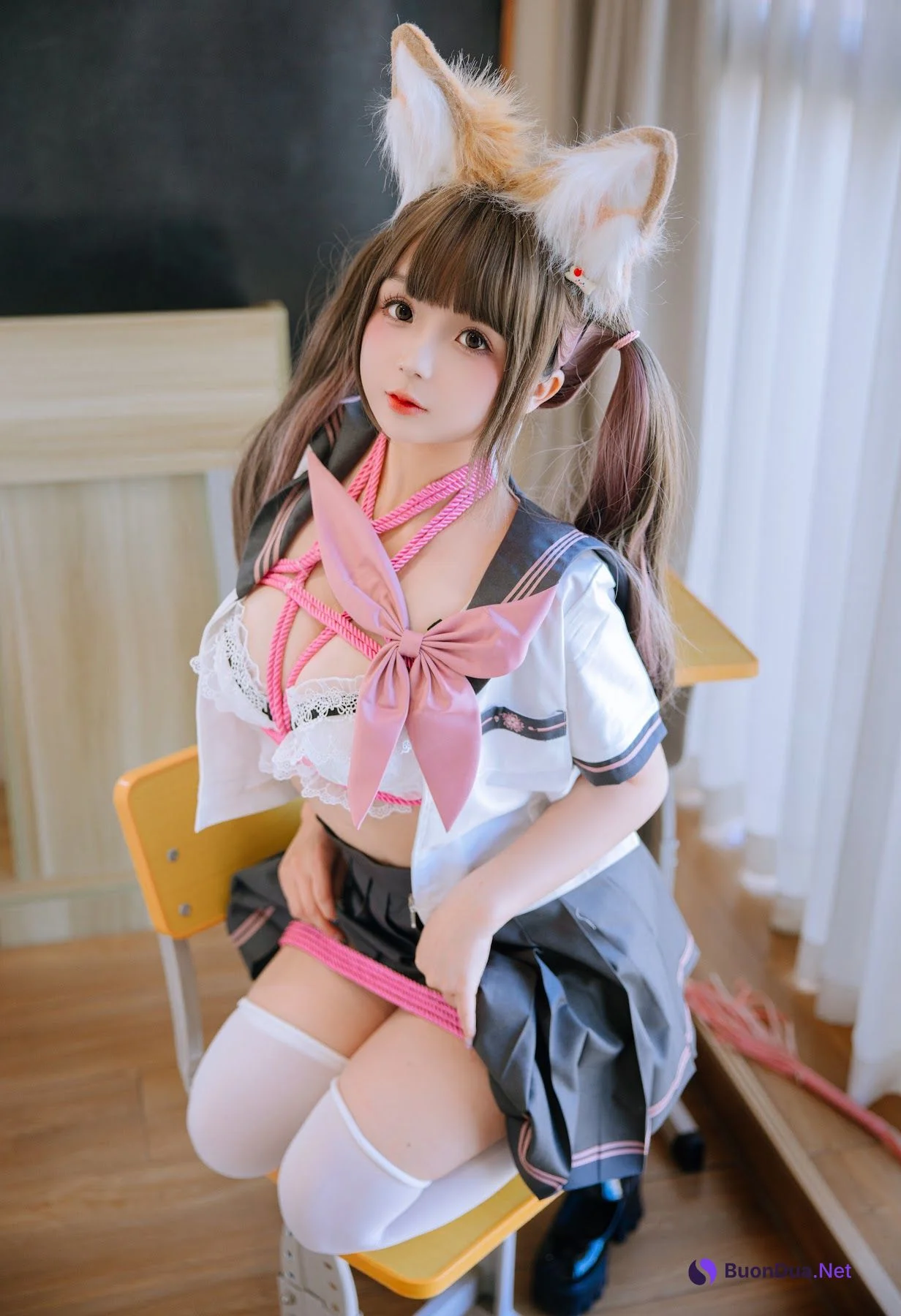 Coser@日奈娇 – 课桌捆绑 - 写真 78