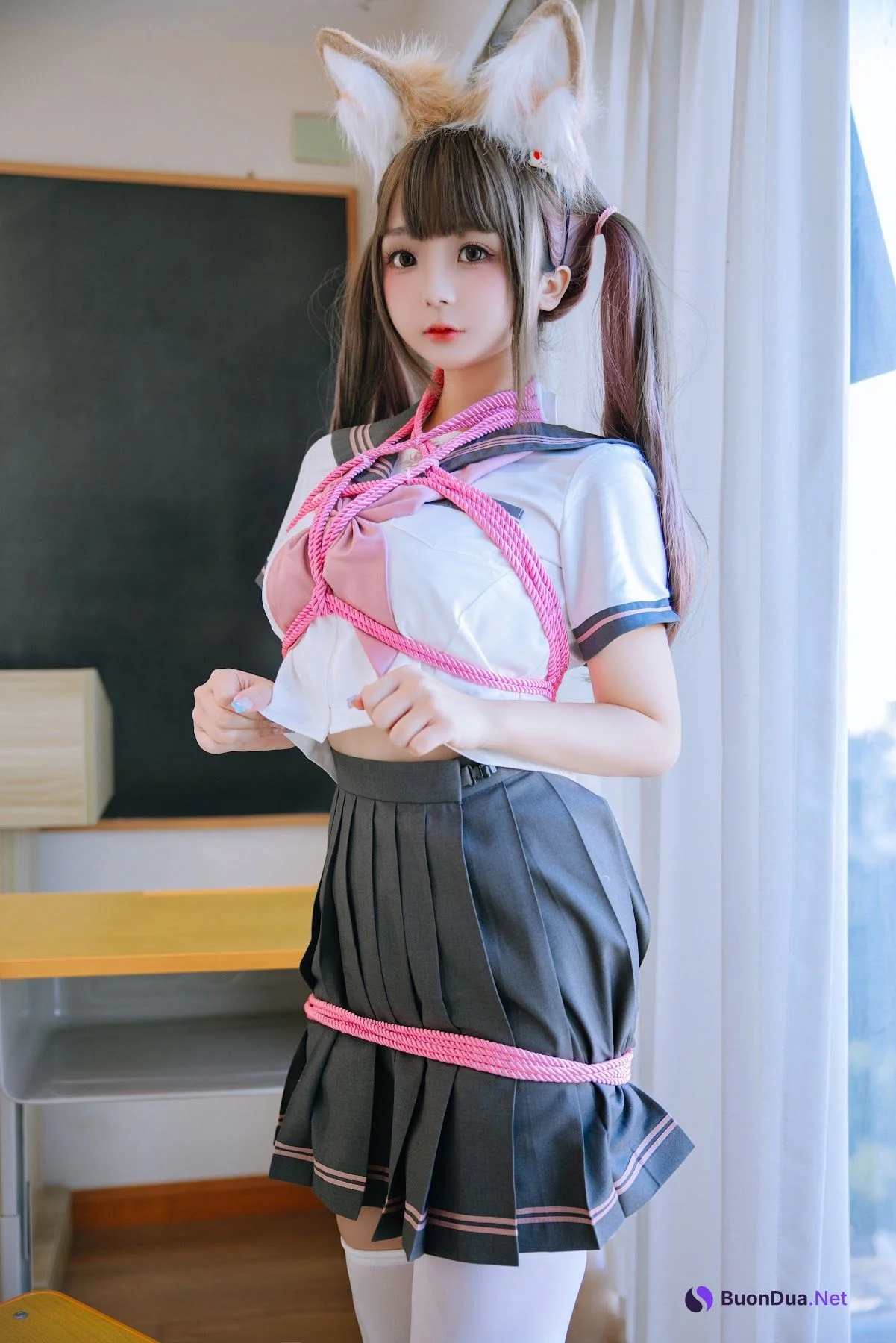 Coser@日奈娇 – 课桌捆绑 - 写真 79