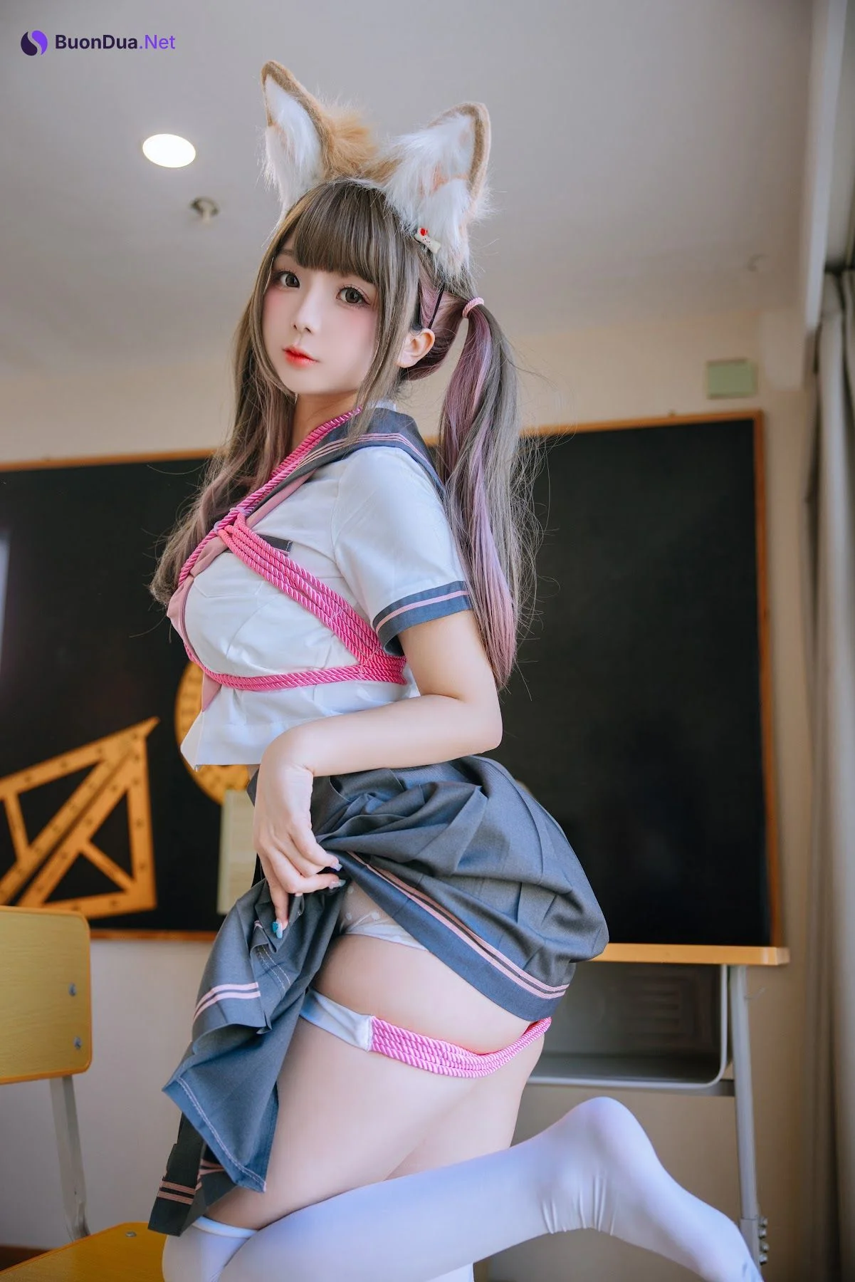Coser@日奈娇 – 课桌捆绑 - 写真 83