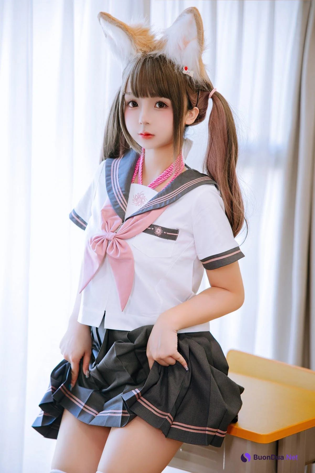 Coser@日奈娇 – 课桌捆绑 - 写真 96