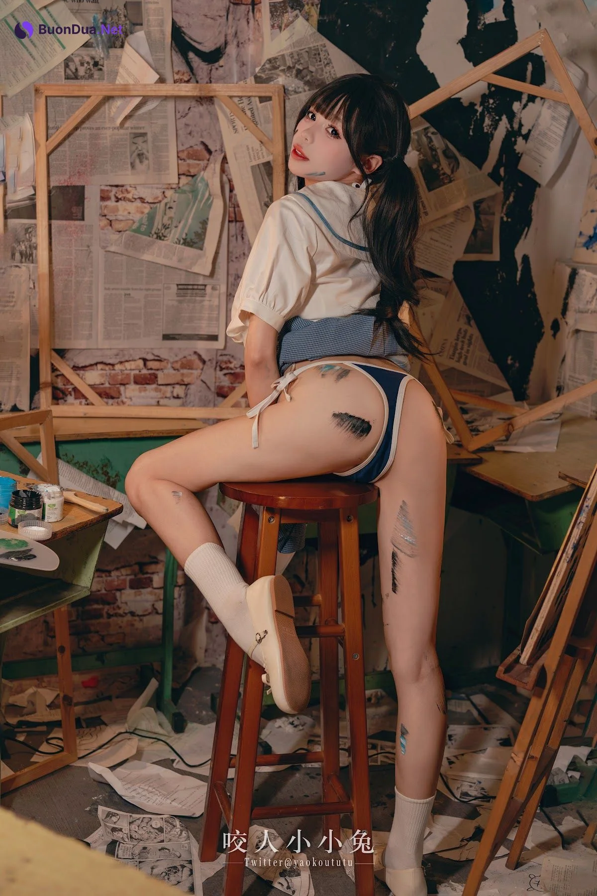 Coser@黏黏团子兔 – 未成名画作 - Photo 25