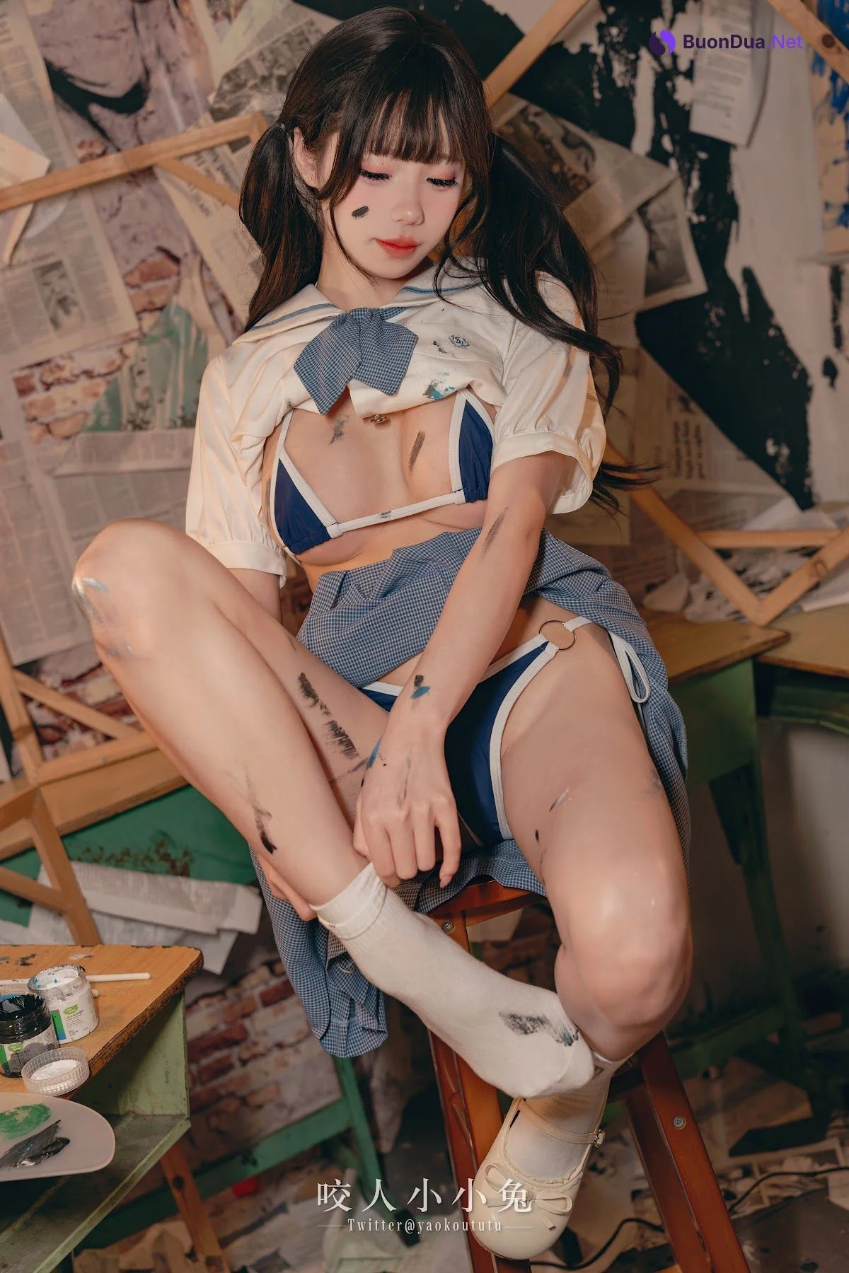 Coser@黏黏团子兔 – 未成名画作 - Photo 29