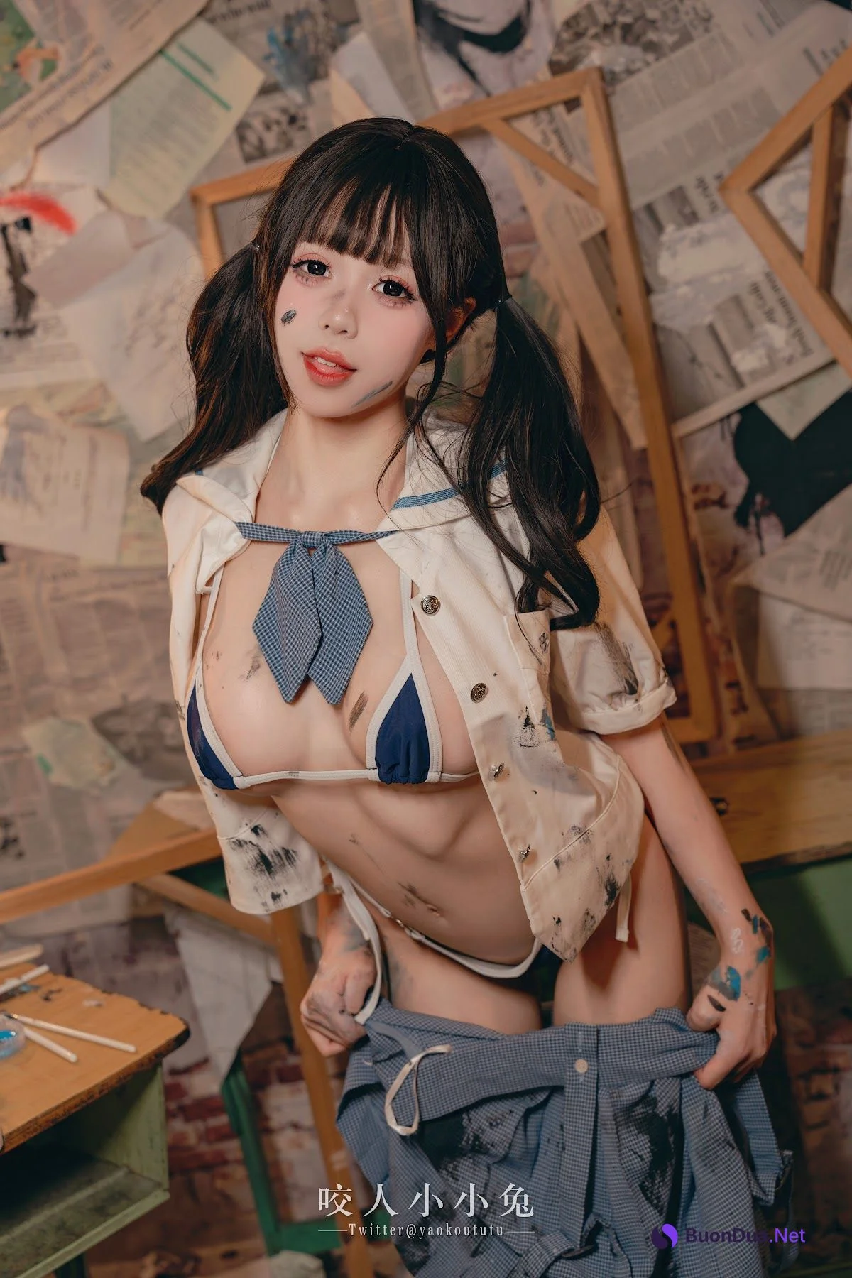 Coser@黏黏团子兔 – 未成名画作 - Photo 36