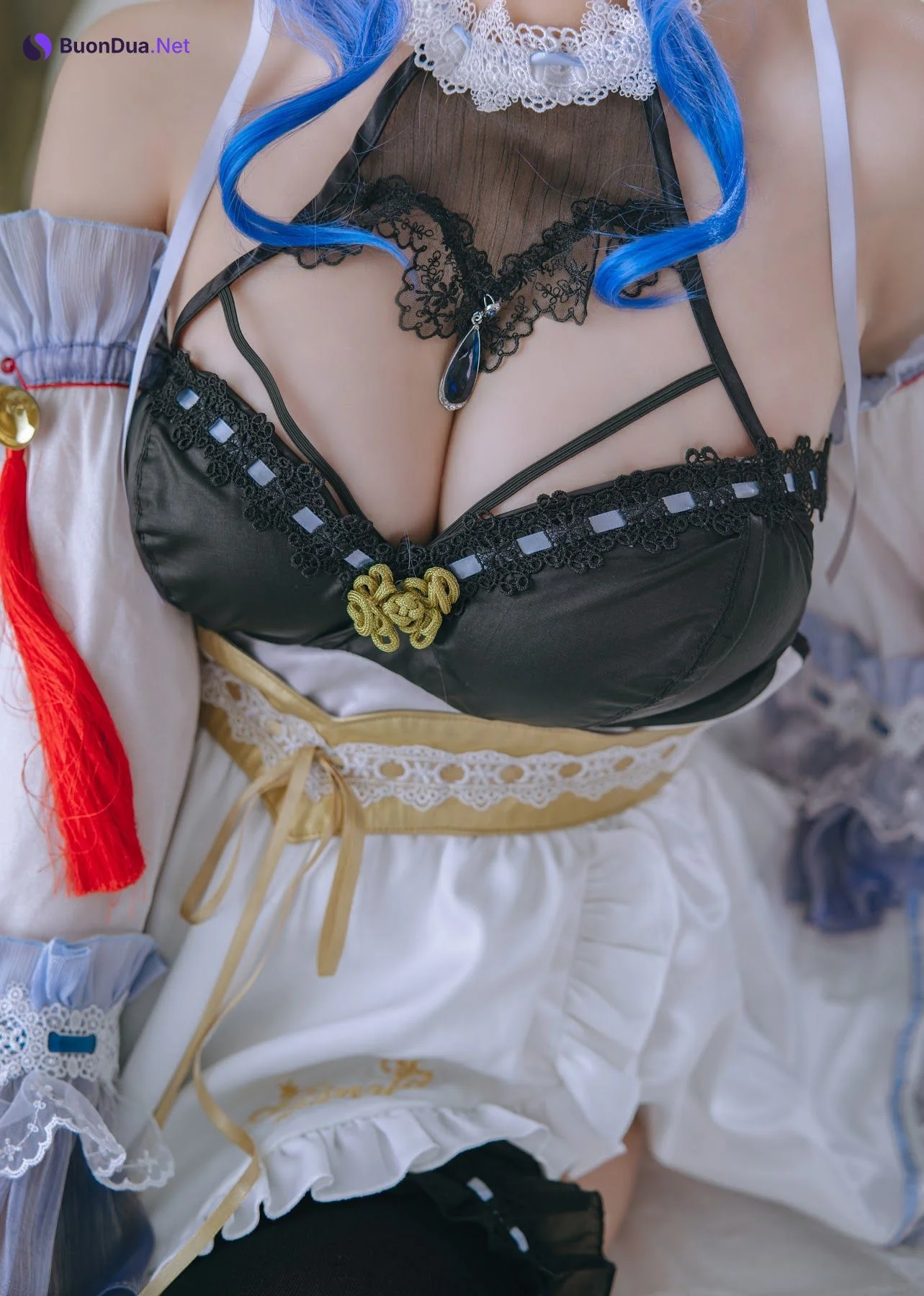 Coser@日奈娇 – 甘雨女仆 - 写真 23