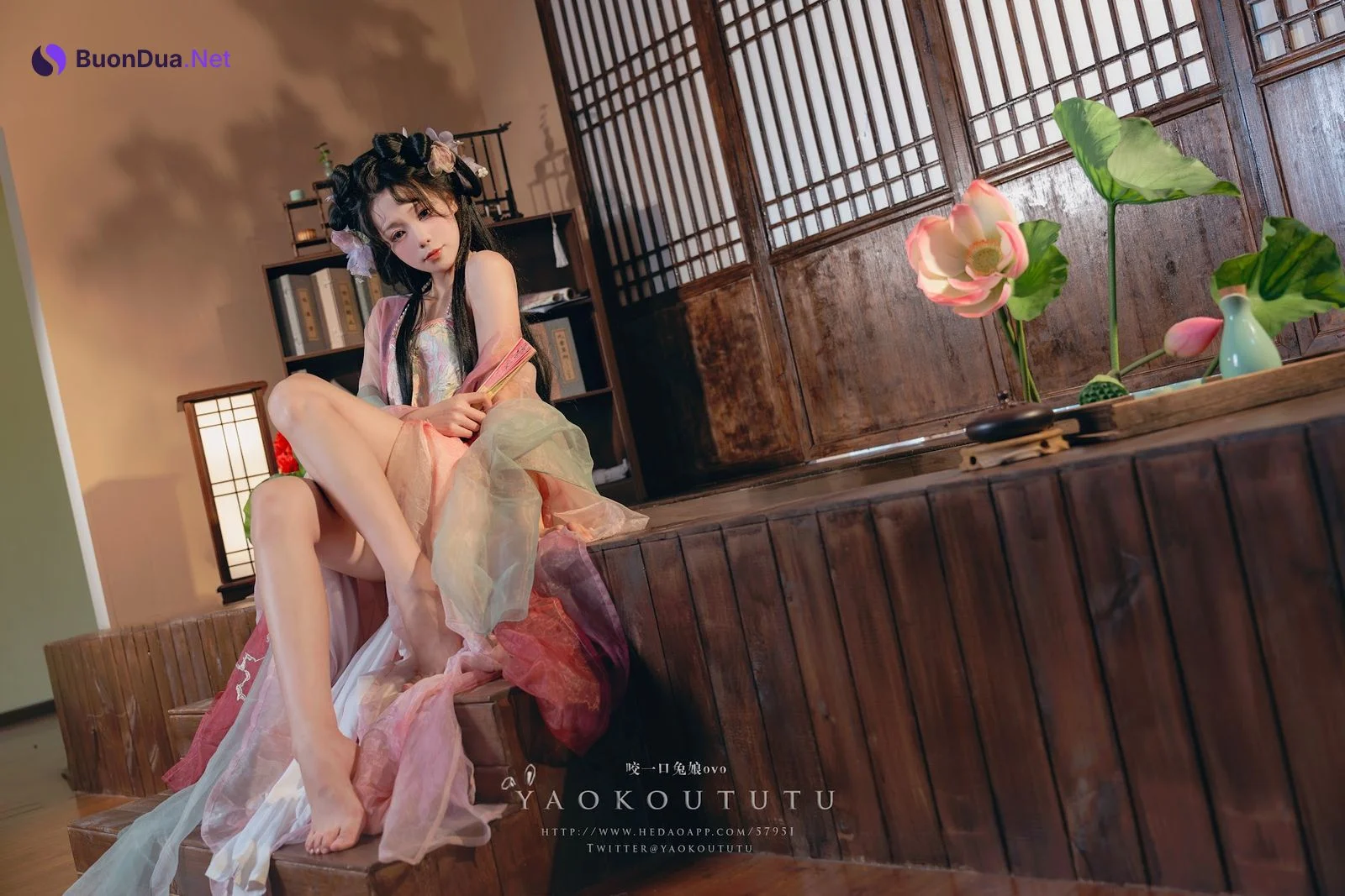 Coser@黏黏团子兔 – 八月订阅『醉倒荷塘边』& 游园惊梦 - 写真 12
