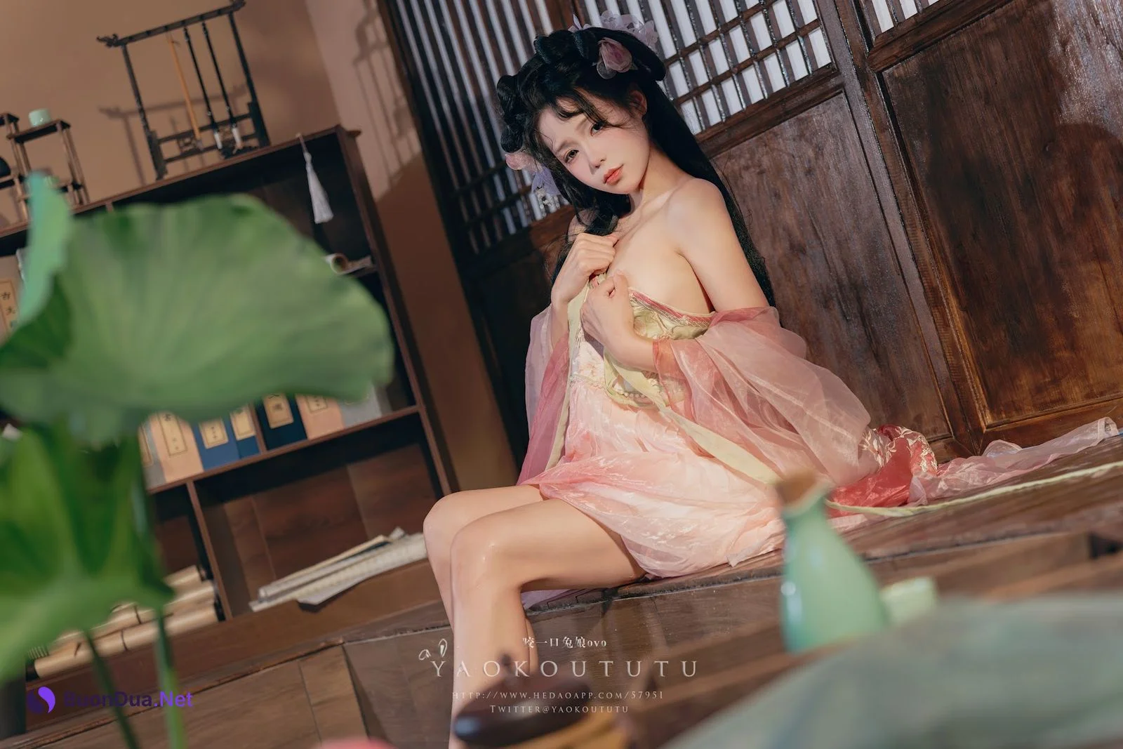 Coser@黏黏团子兔 – 八月订阅『醉倒荷塘边』& 游园惊梦 - 写真 16