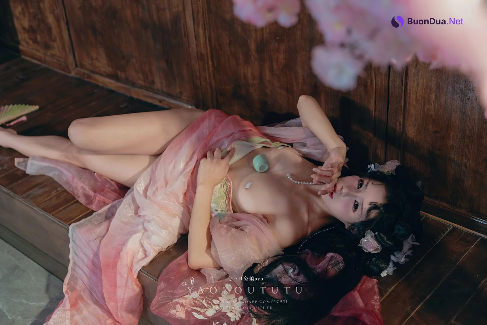 Coser@黏黏团子兔 – 八月订阅『醉倒荷塘边』& 游园惊梦 - 写真 5
