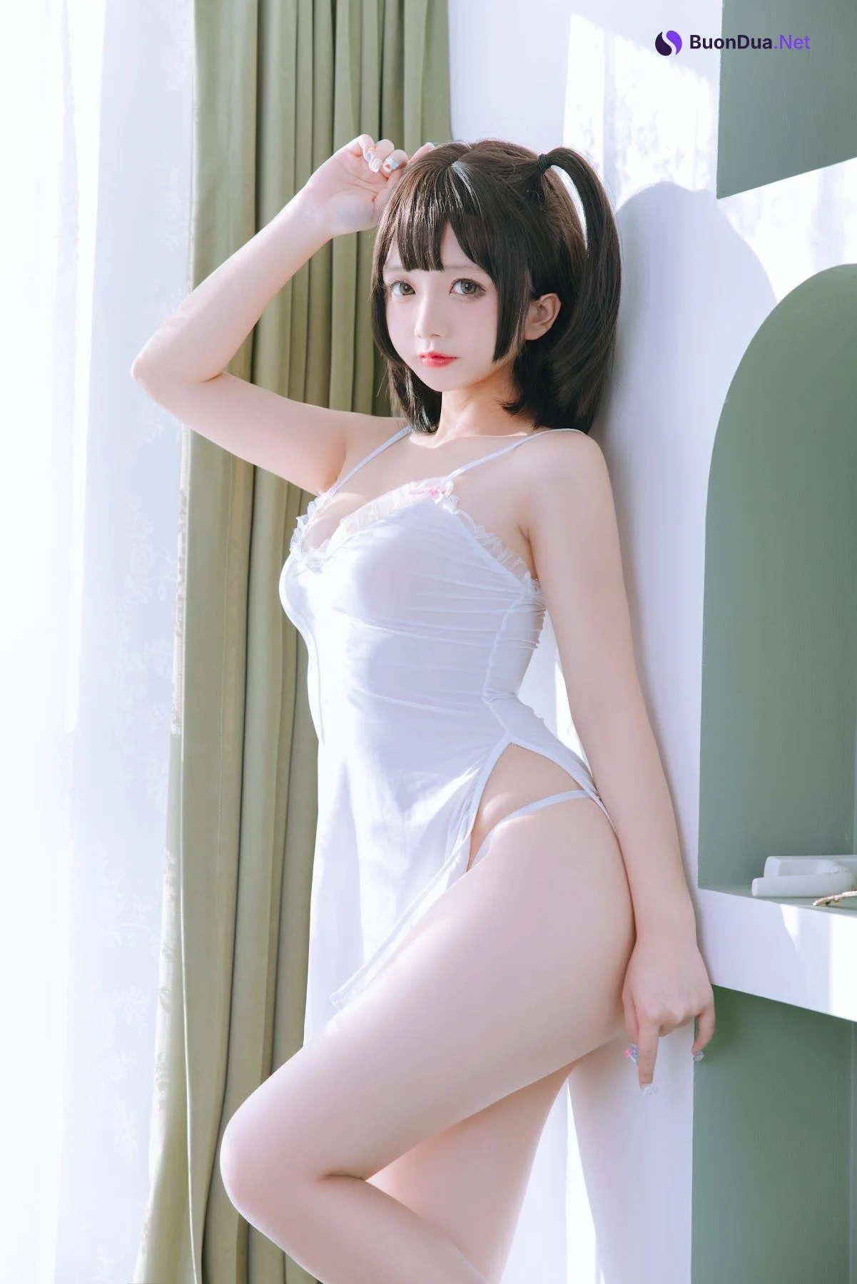Coser@日奈娇 – 湿身小白裙 - รูปภาพ 16