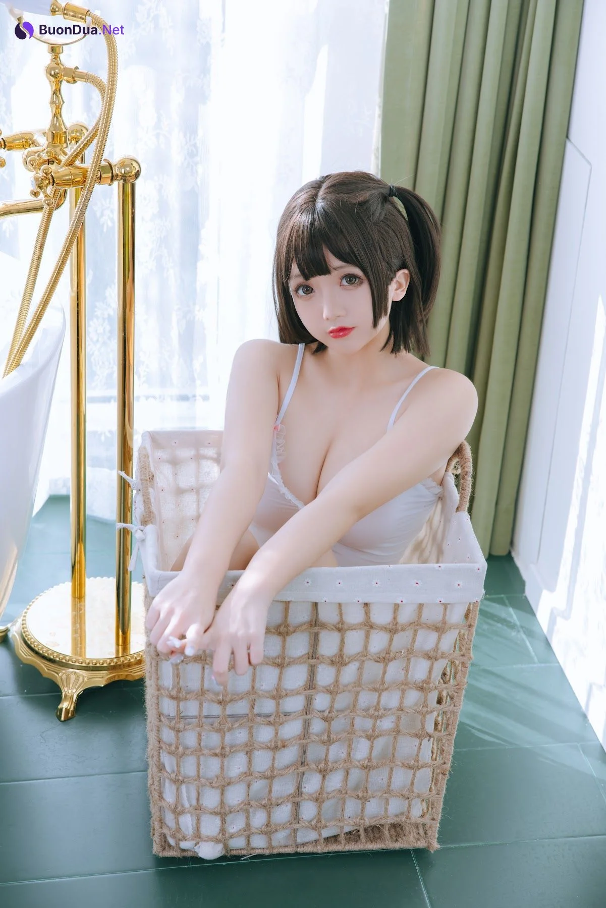 Coser@日奈娇 – 湿身小白裙 - รูปภาพ 2