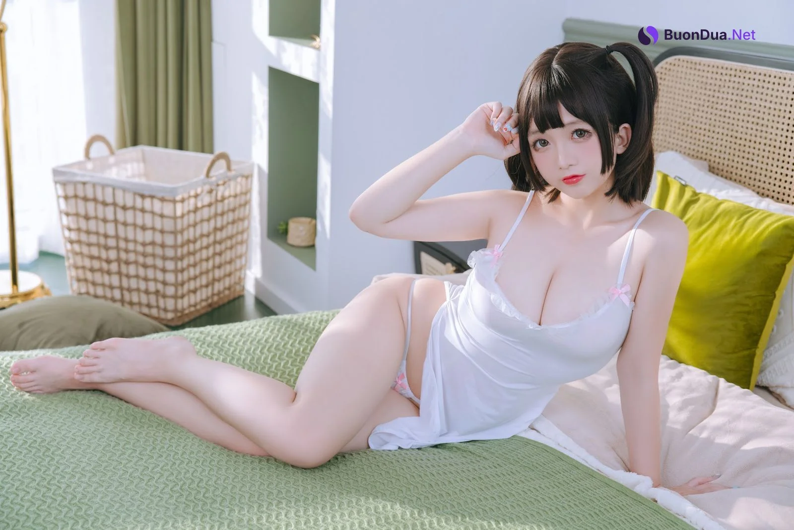 Coser@日奈娇 – 湿身小白裙 - รูปภาพ 33