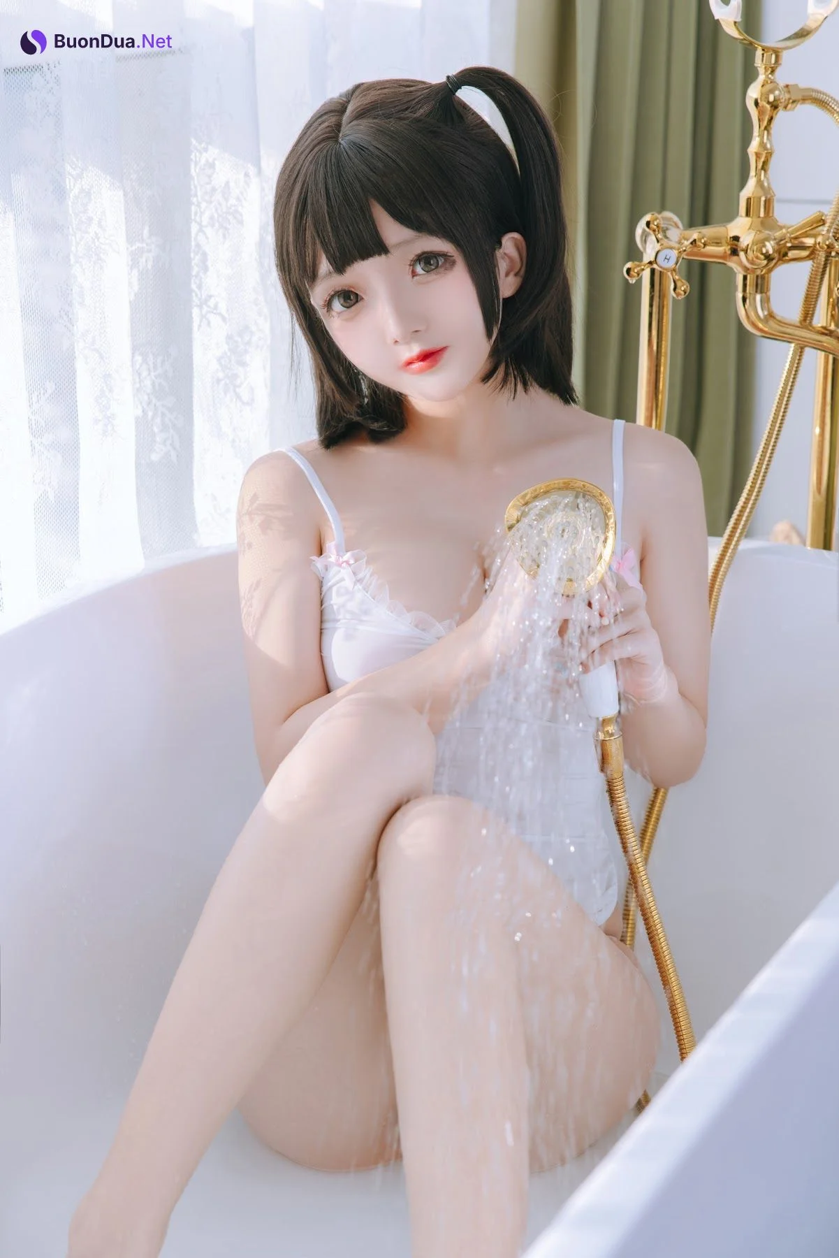 Coser@日奈娇 – 湿身小白裙 - รูปภาพ 43