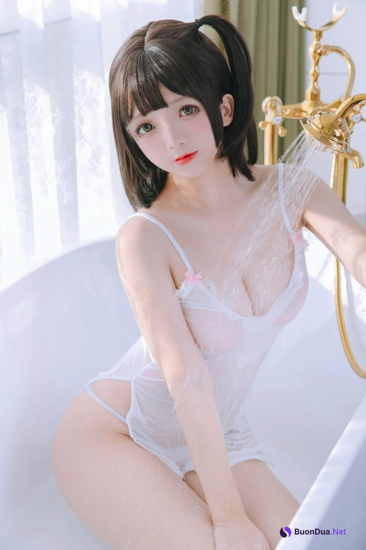 Coser@日奈娇 – 湿身小白裙 - รูปภาพ 45