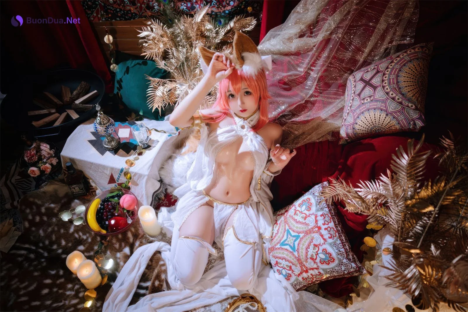 Coser@日奈娇 – 玉藻前舞娘 – 涂油 - Photo 13