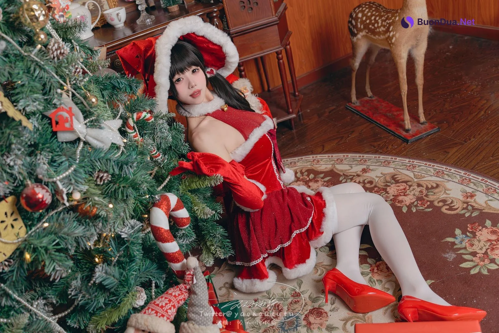 Coser@黏黏团子兔 – 魔女圣诞夜 - Photo 19