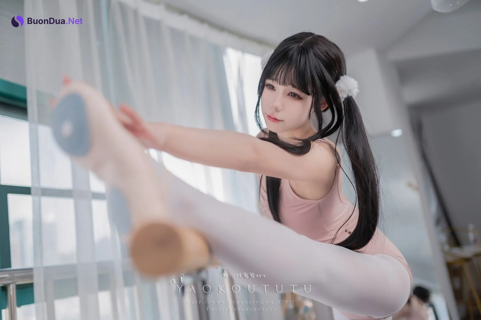 Coser@黏黏团子兔 – 来不及的舞蹈课 - 写真 4