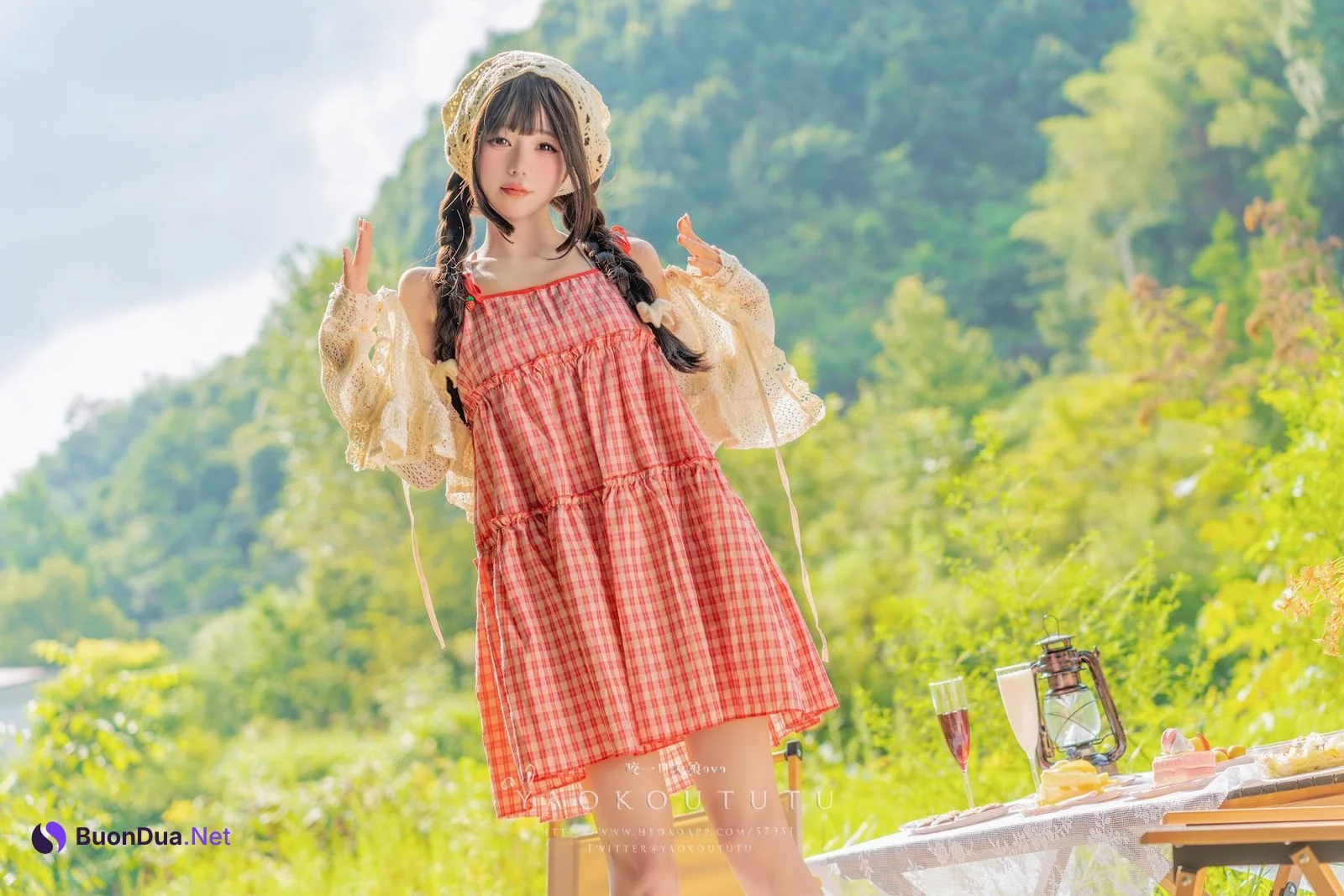 Coser@黏黏团子兔 – 绿野茶会 Lovesick Girls - Photo 12