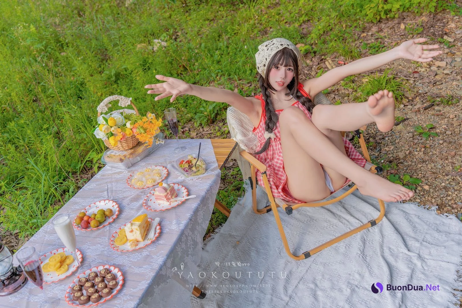 Coser@黏黏团子兔 – 绿野茶会 Lovesick Girls - Photo 15
