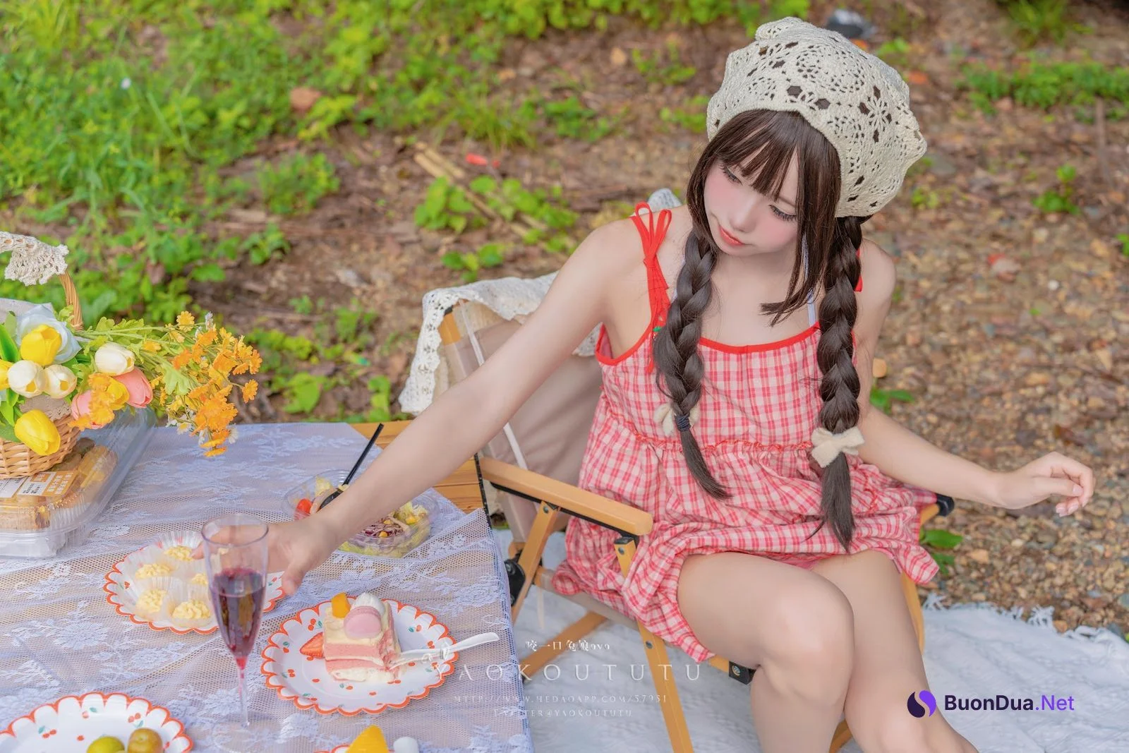 Coser@黏黏团子兔 – 绿野茶会 Lovesick Girls - Photo 5