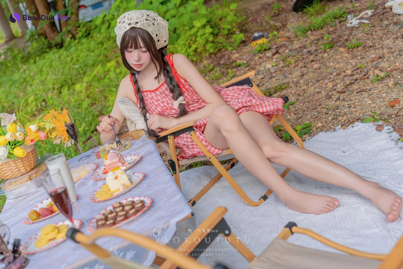 Coser@黏黏团子兔 – 绿野茶会 Lovesick Girls - Photo 6