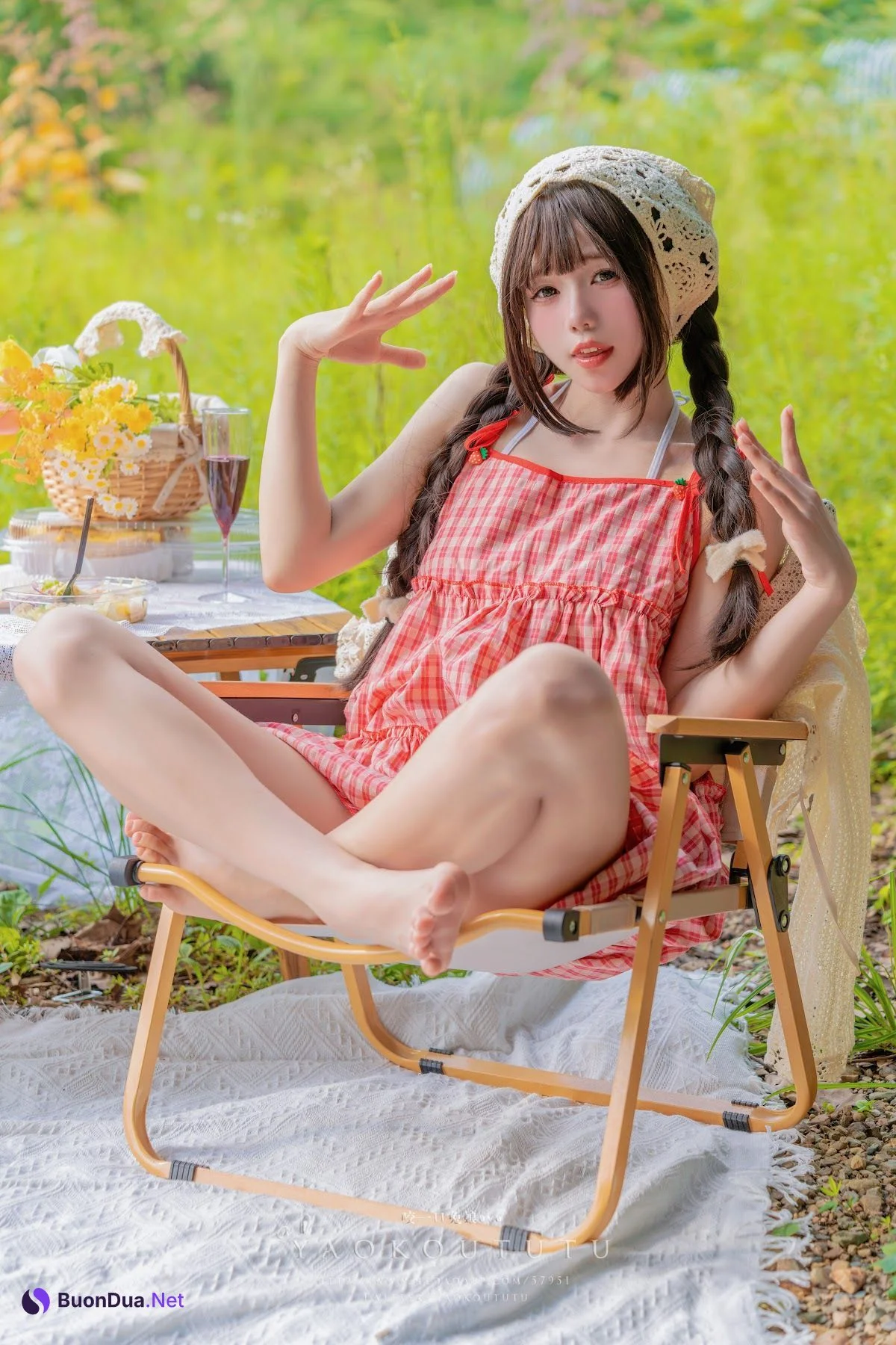 Coser@黏黏团子兔 – 绿野茶会 Lovesick Girls - Photo 8