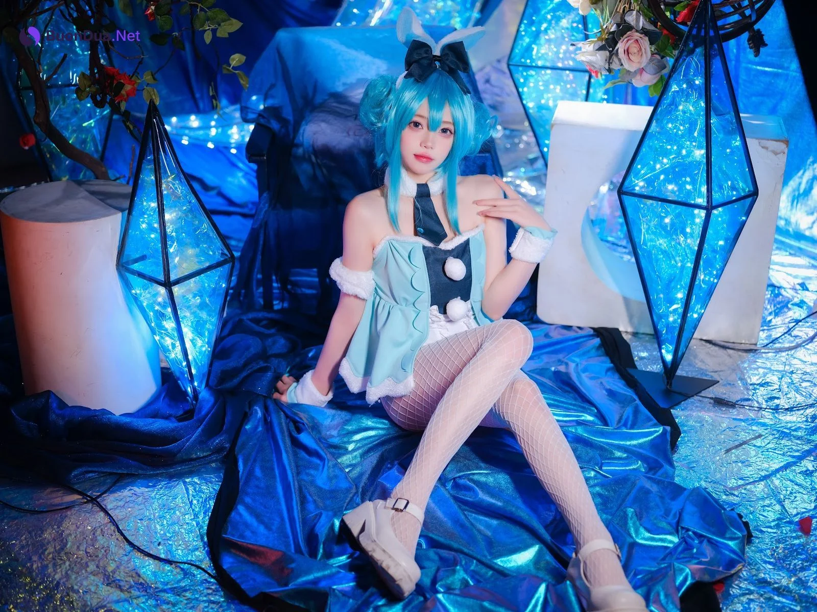 Coser@黏黏团子兔 – MIKU初音未来兔女郎 - Photo 11