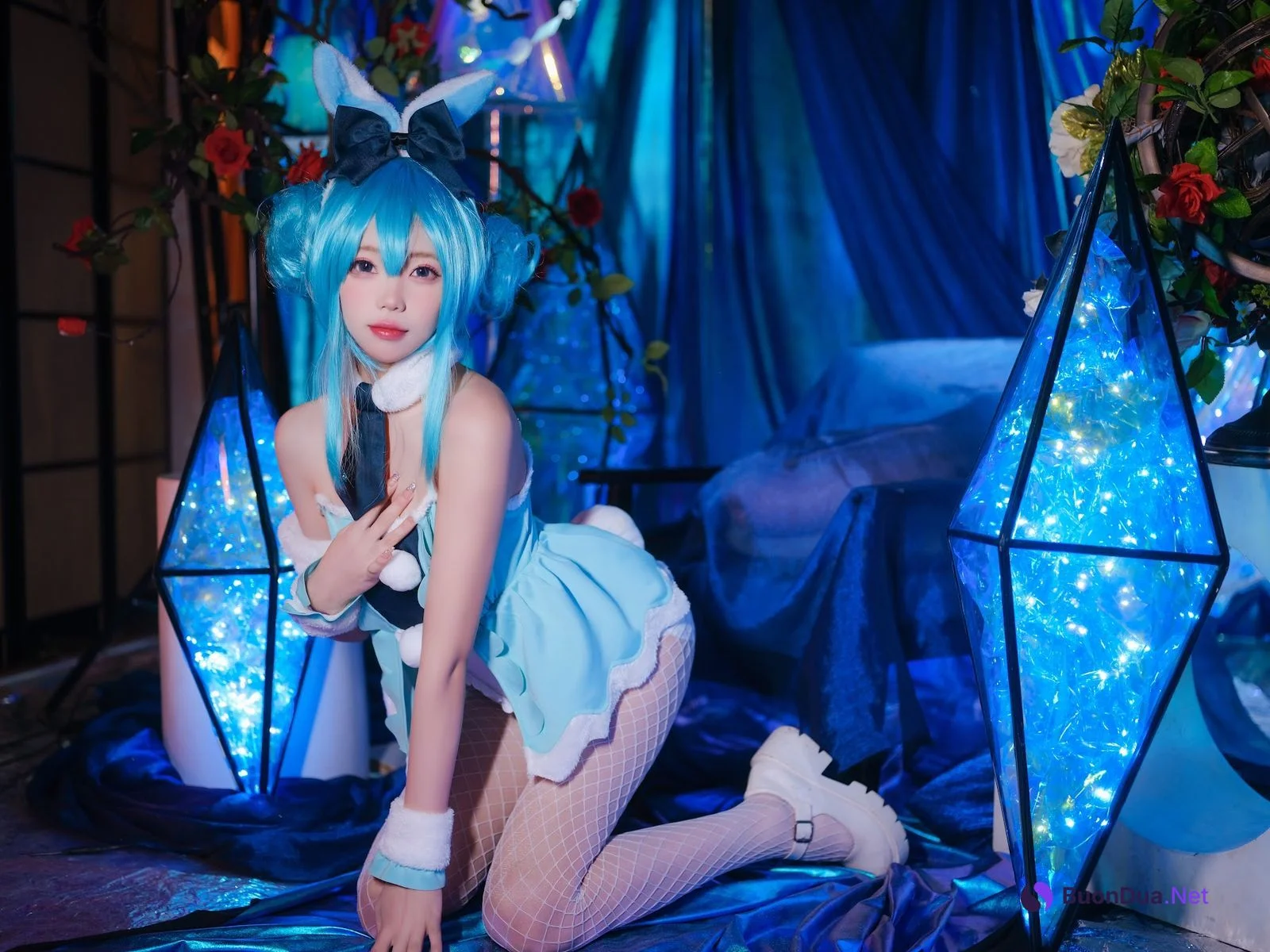 Coser@黏黏团子兔 – MIKU初音未来兔女郎 - Photo 12