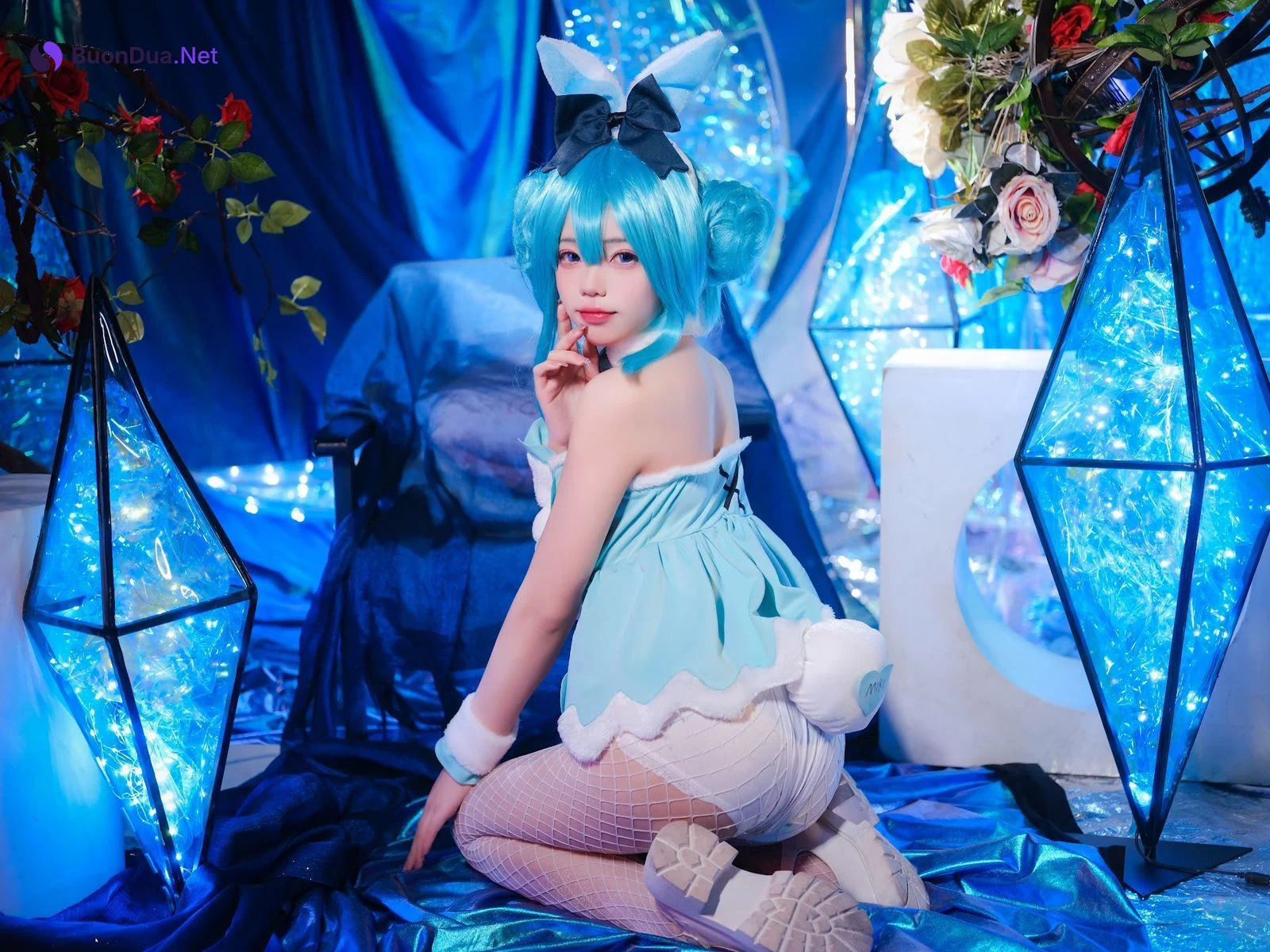 Coser@黏黏团子兔 – MIKU初音未来兔女郎 - Photo 3