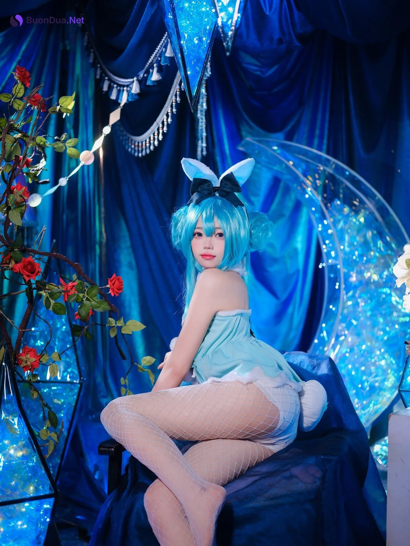 Coser@黏黏团子兔 – MIKU初音未来兔女郎 - Photo 8
