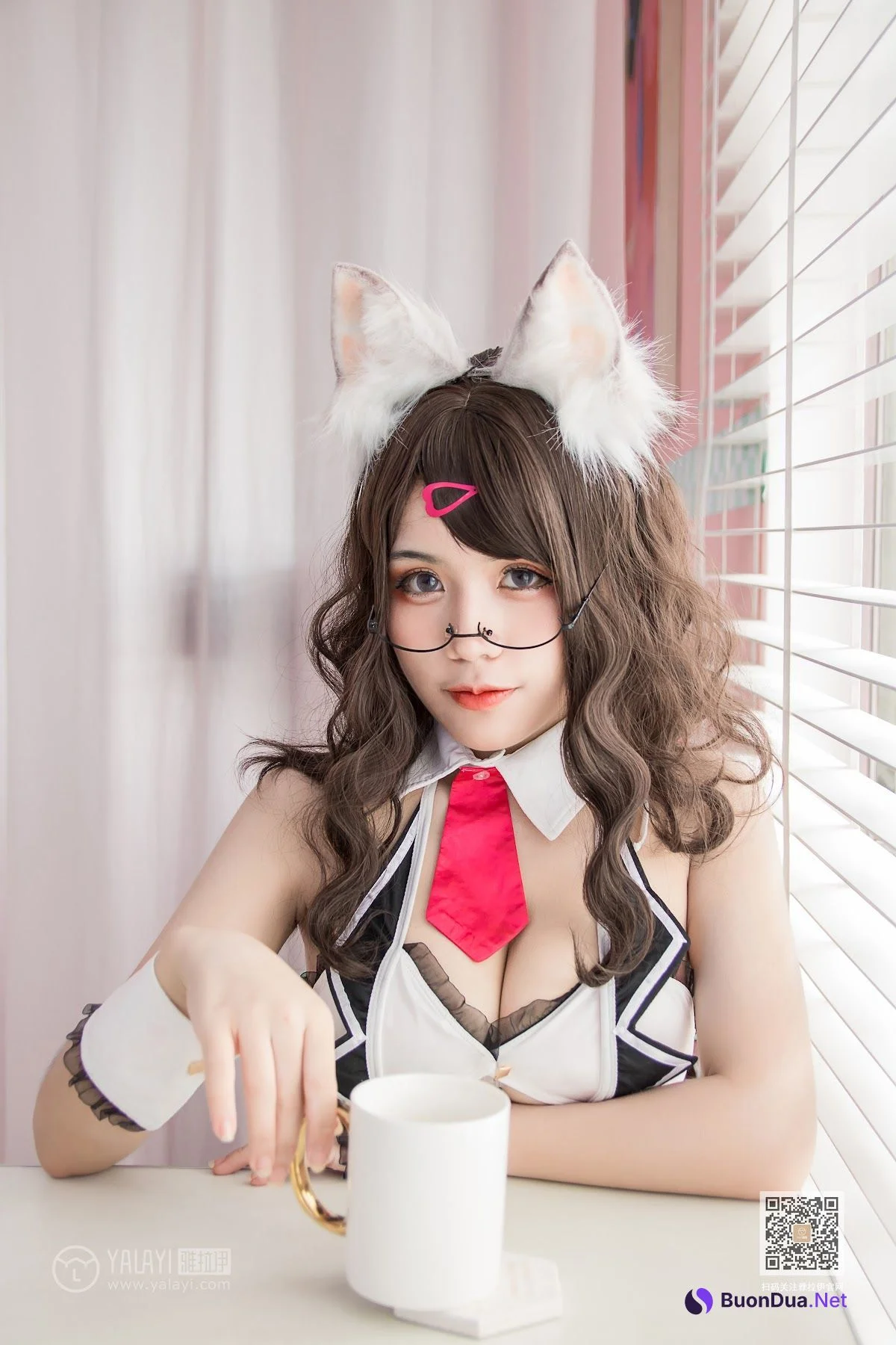 Coser@一笑芳香沁 No.034 狐耳内衣 - รูปภาพ 18