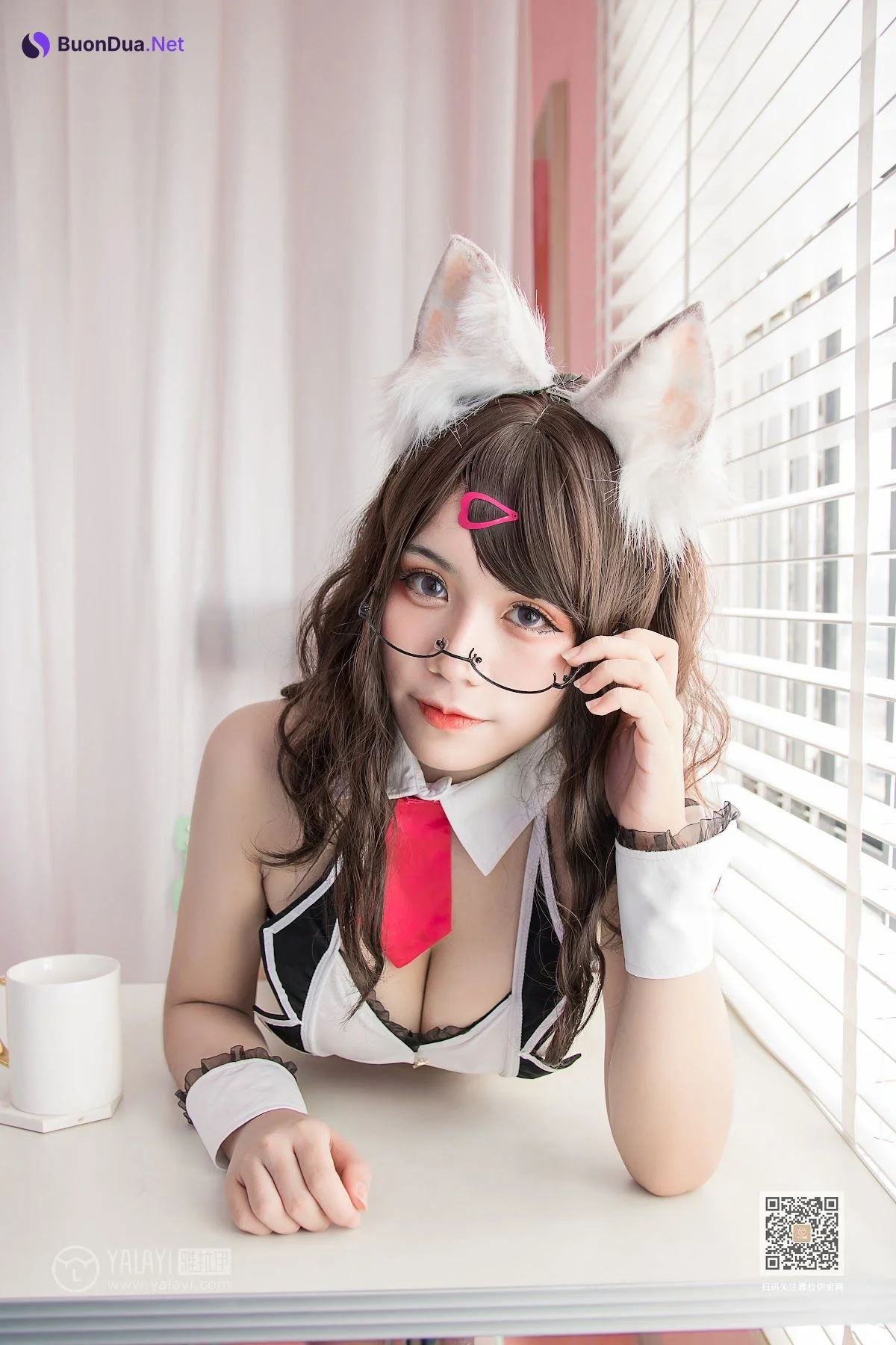 Coser@一笑芳香沁 No.034 狐耳内衣 - รูปภาพ 20
