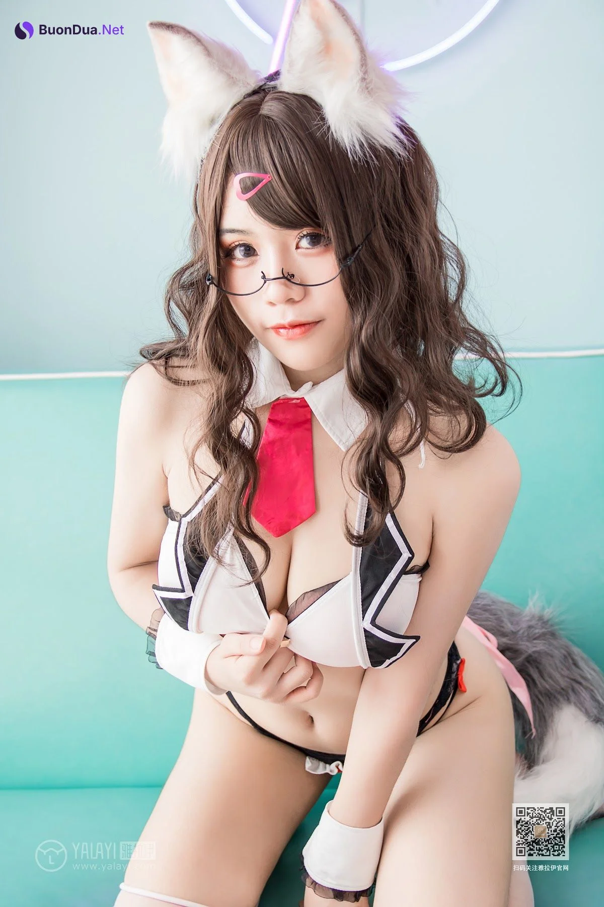 Coser@一笑芳香沁 No.034 狐耳内衣 - รูปภาพ 9