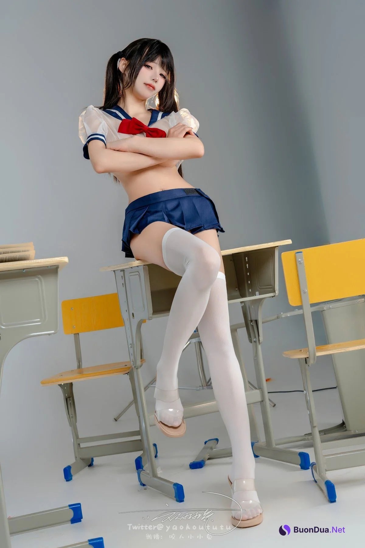Coser@黏黏团子兔 – 辣妹学院 Pretty - Photo 9