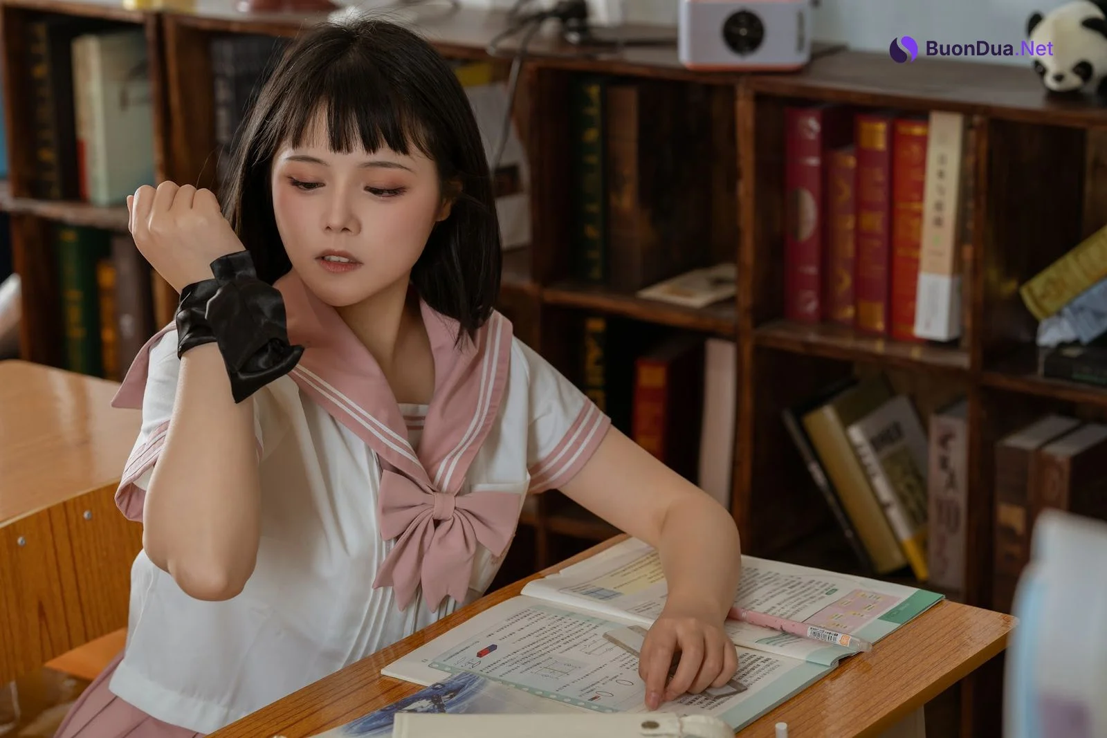 Coser@七月喵子 (qiyuemiaozi) No.42 & 奈汐酱nice – 放学后的补习 - Photo 12