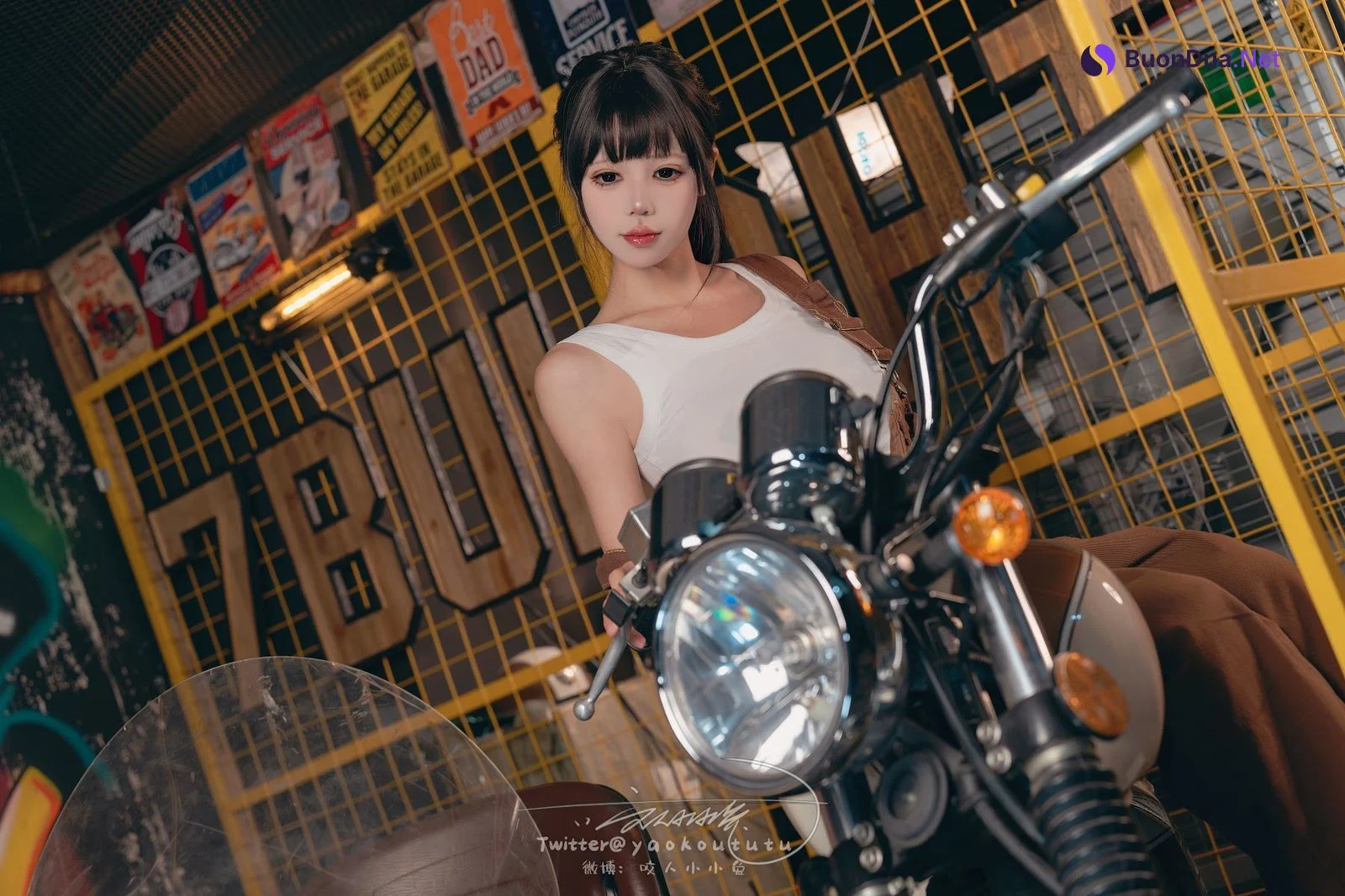 Coser@黏黏团子兔 – 机车修理工 Shake it - 사진 11