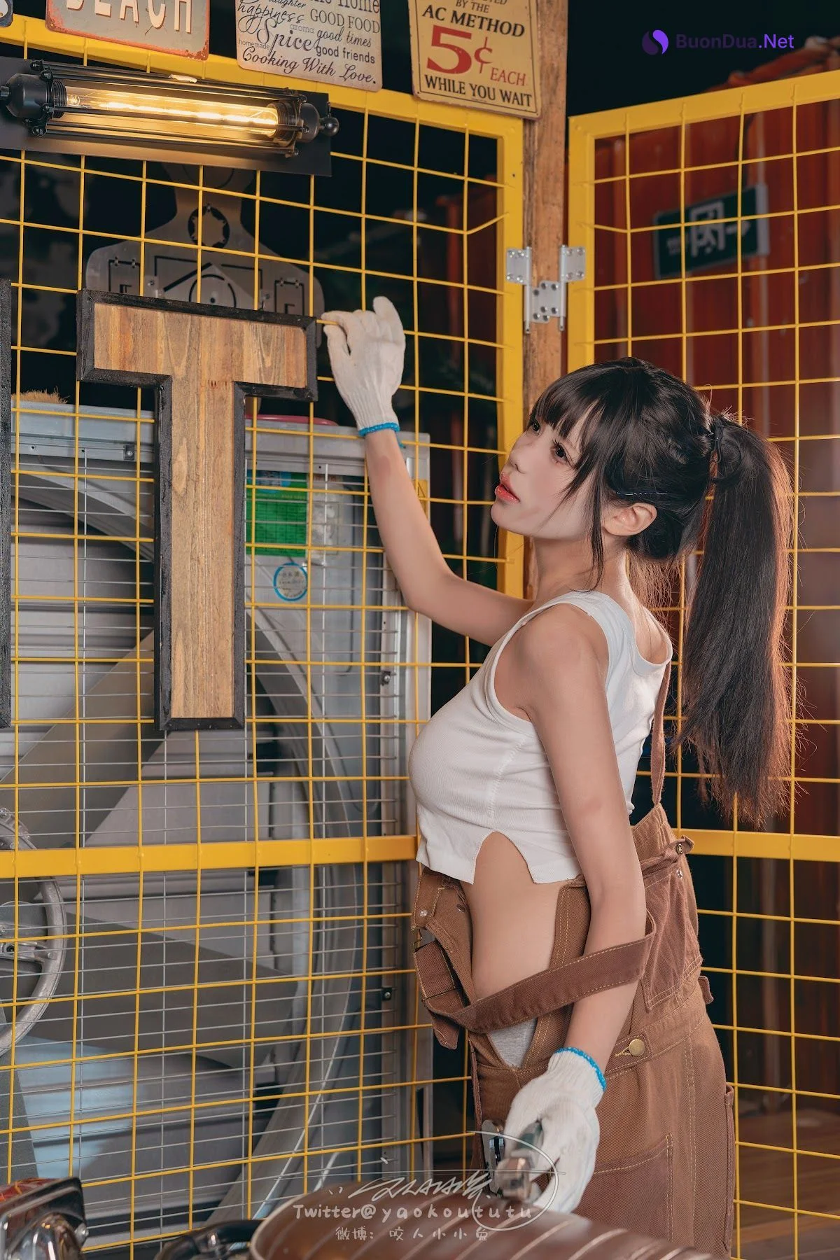Coser@黏黏团子兔 – 机车修理工 Shake it - 사진 6