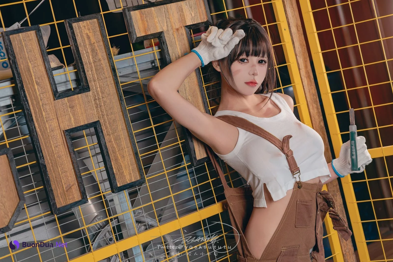 Coser@黏黏团子兔 – 机车修理工 Shake it - 사진 7
