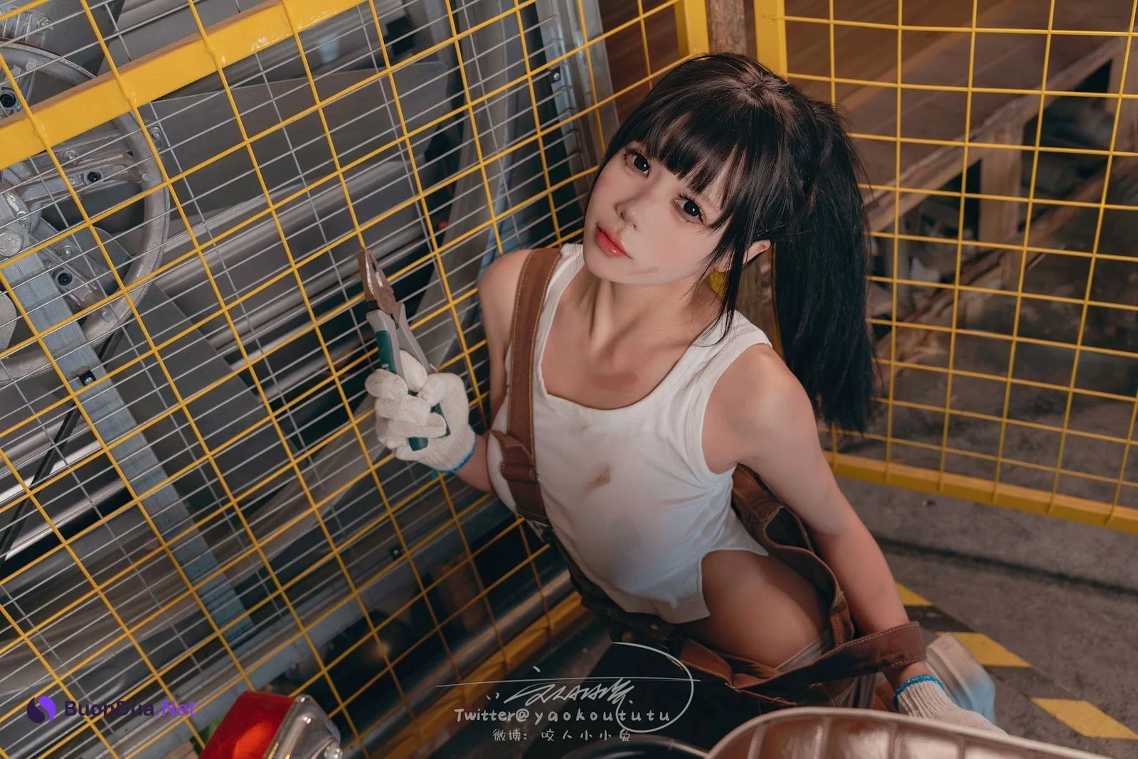 Coser@黏黏团子兔 – 机车修理工 Shake it - 사진 9