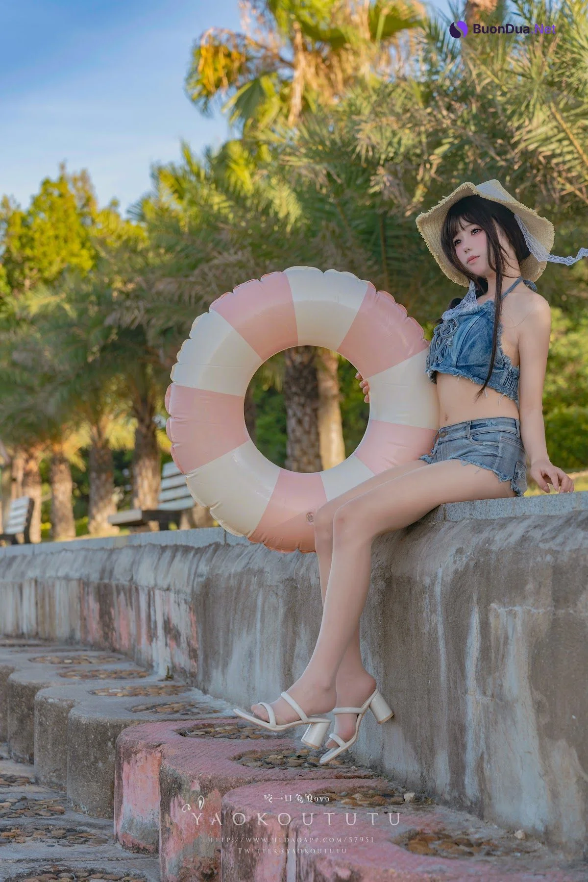 Coser@黏黏团子兔 – 海の夏日 Shotgun - 照片 12