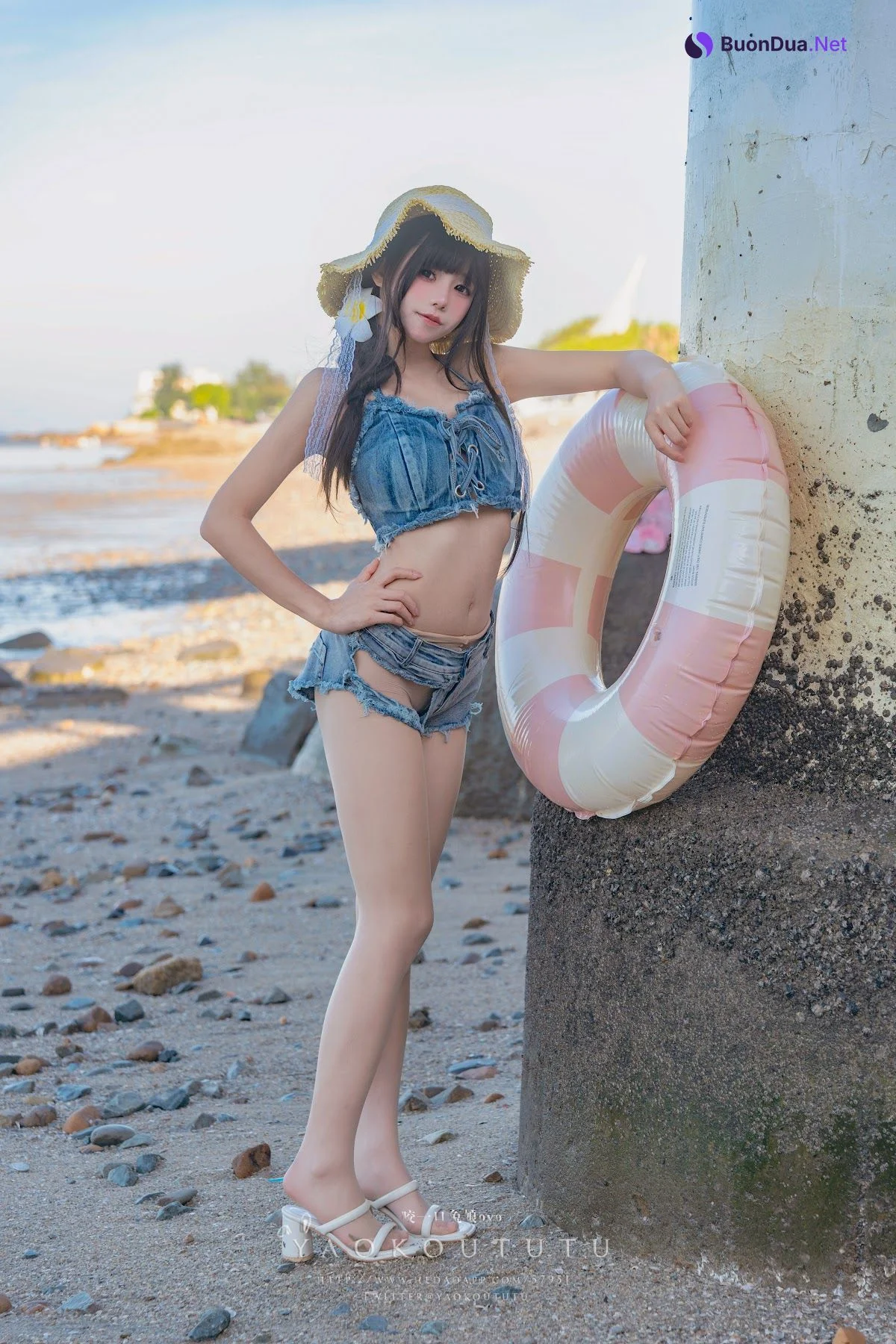 Coser@黏黏团子兔 – 海の夏日 Shotgun - 照片 3