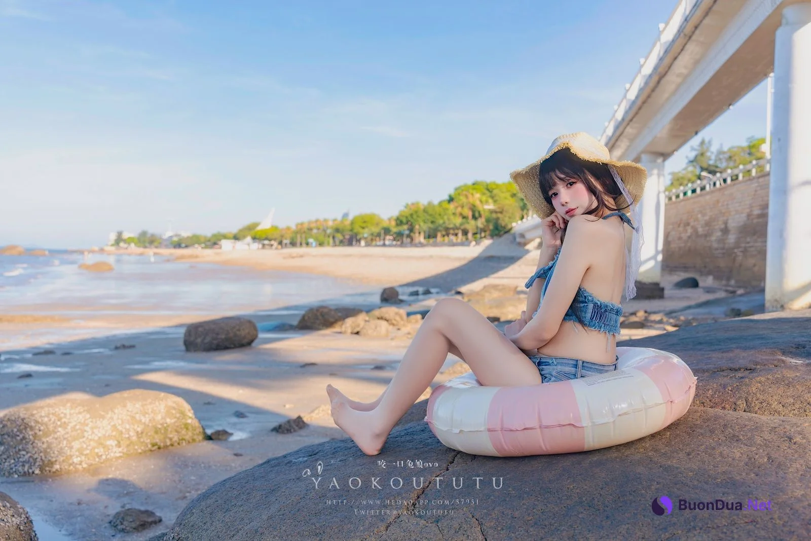 Coser@黏黏团子兔 – 海の夏日 Shotgun - Photo 31