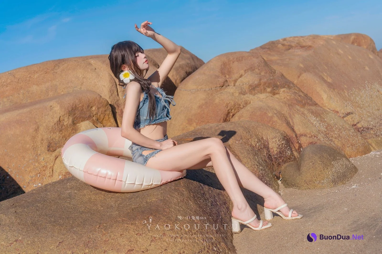 Coser@黏黏团子兔 – 海の夏日 Shotgun - Photo 38