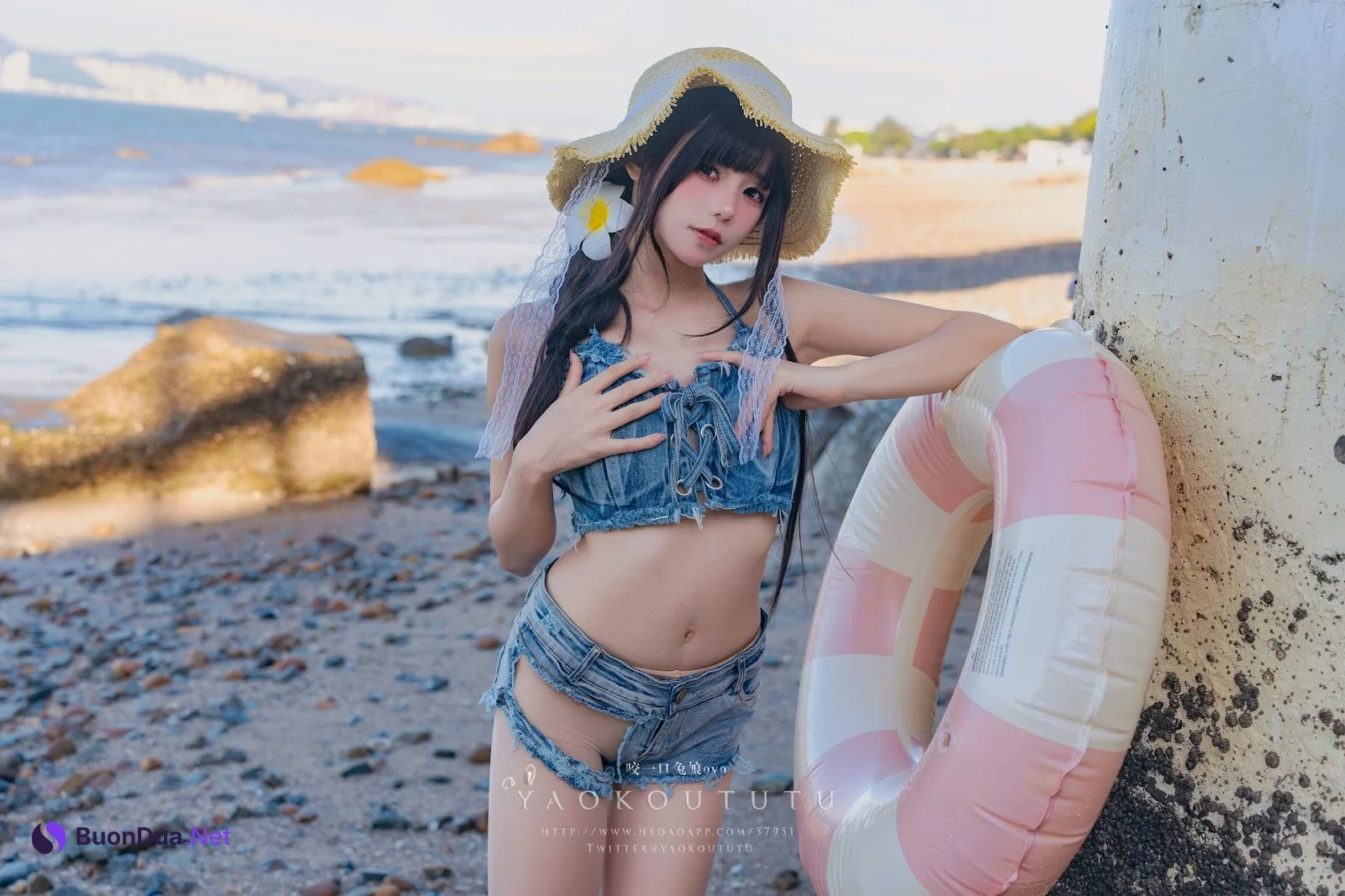 Coser@黏黏团子兔 – 海の夏日 Shotgun - 照片 4