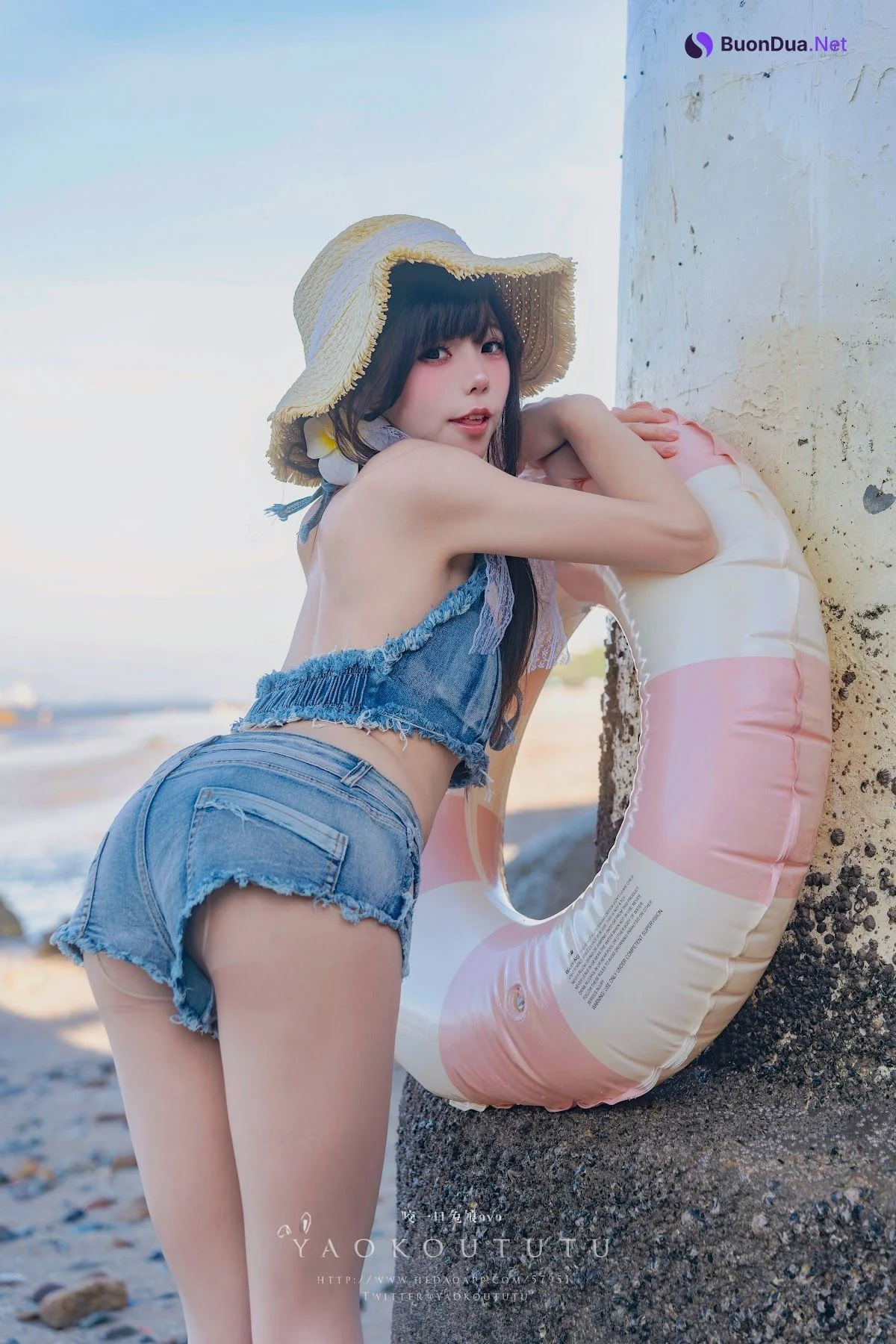 Coser@黏黏团子兔 – 海の夏日 Shotgun - 照片 7