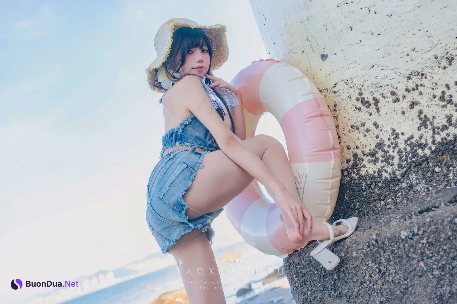 Coser@黏黏团子兔 – 海の夏日 Shotgun - 照片 8