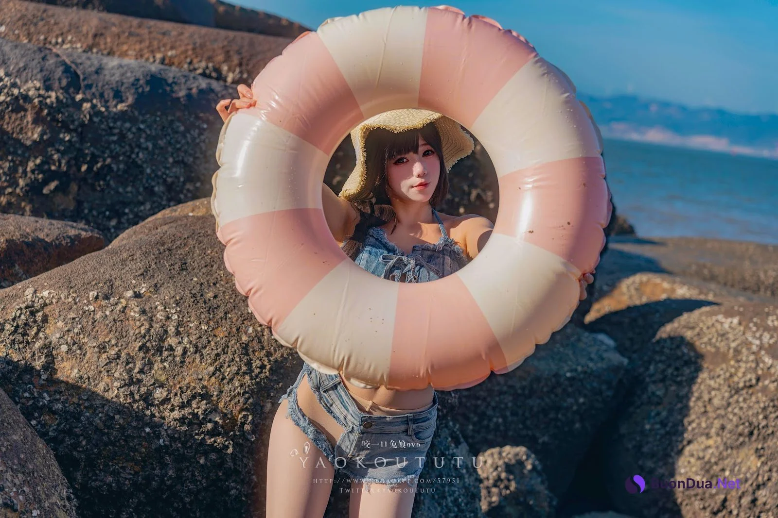 Coser@黏黏团子兔 – 海の夏日 Shotgun - 照片 9