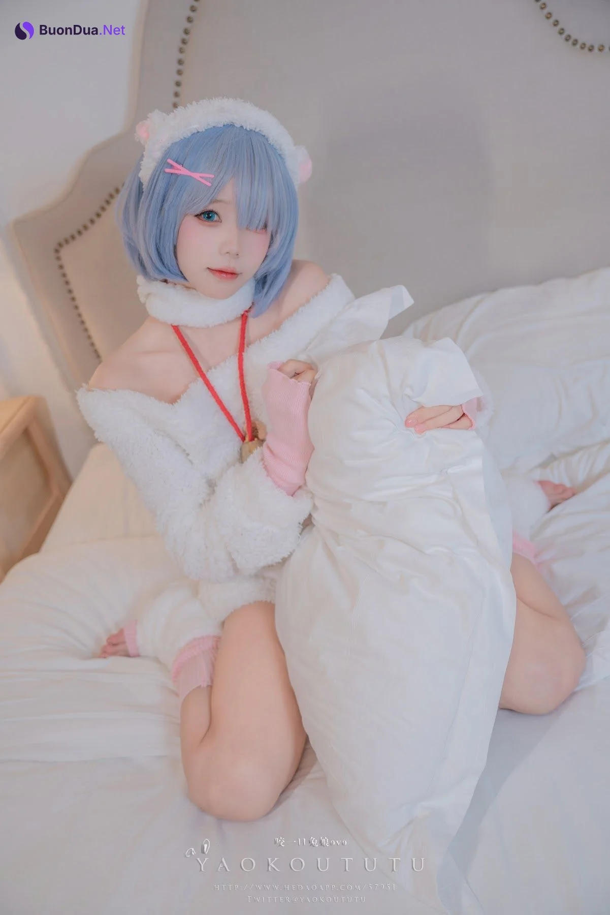 Coser@黏黏团子兔 – T3特典 蕾姆咩咩 - 照片 11