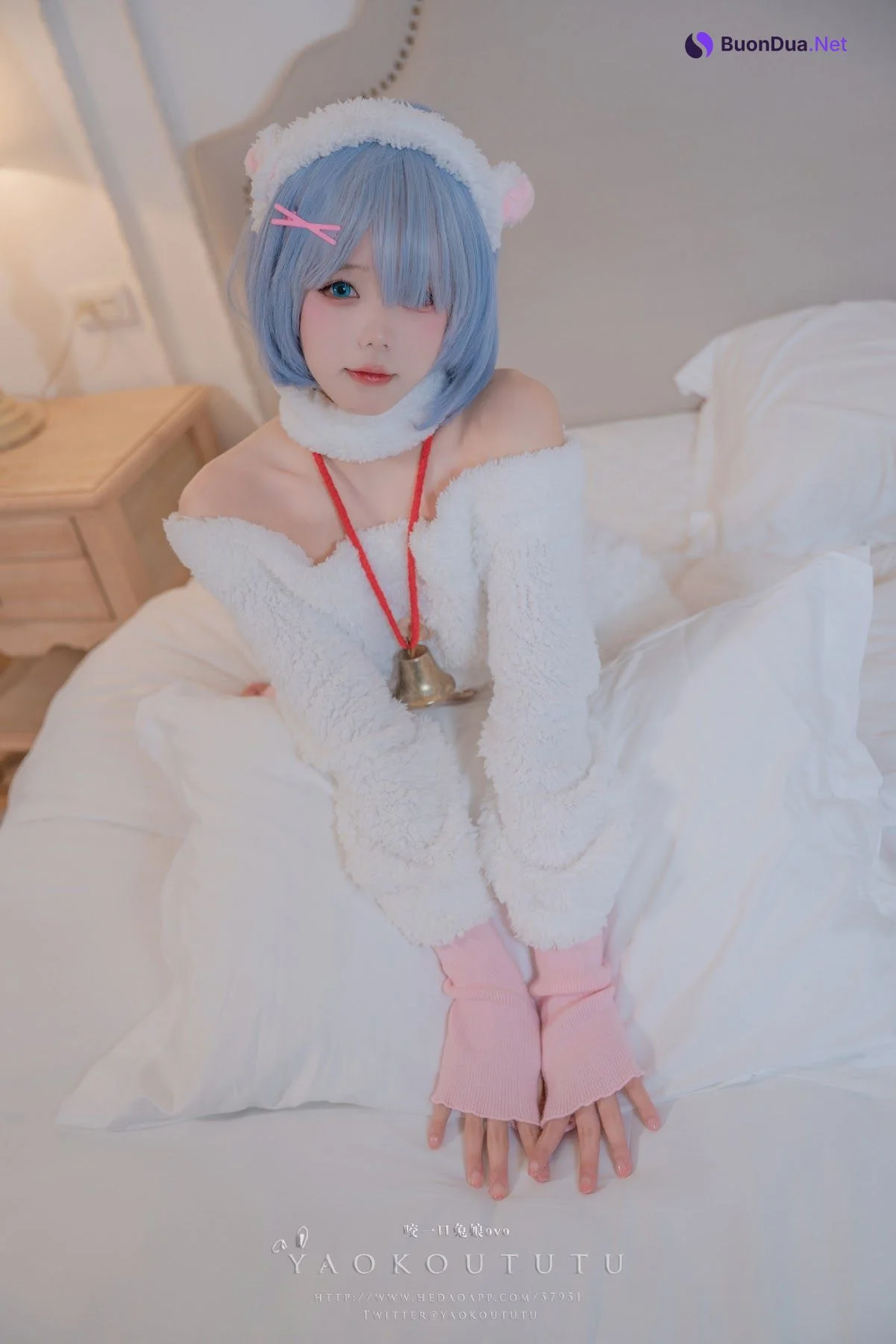 Coser@黏黏团子兔 – T3特典 蕾姆咩咩 - 照片 12
