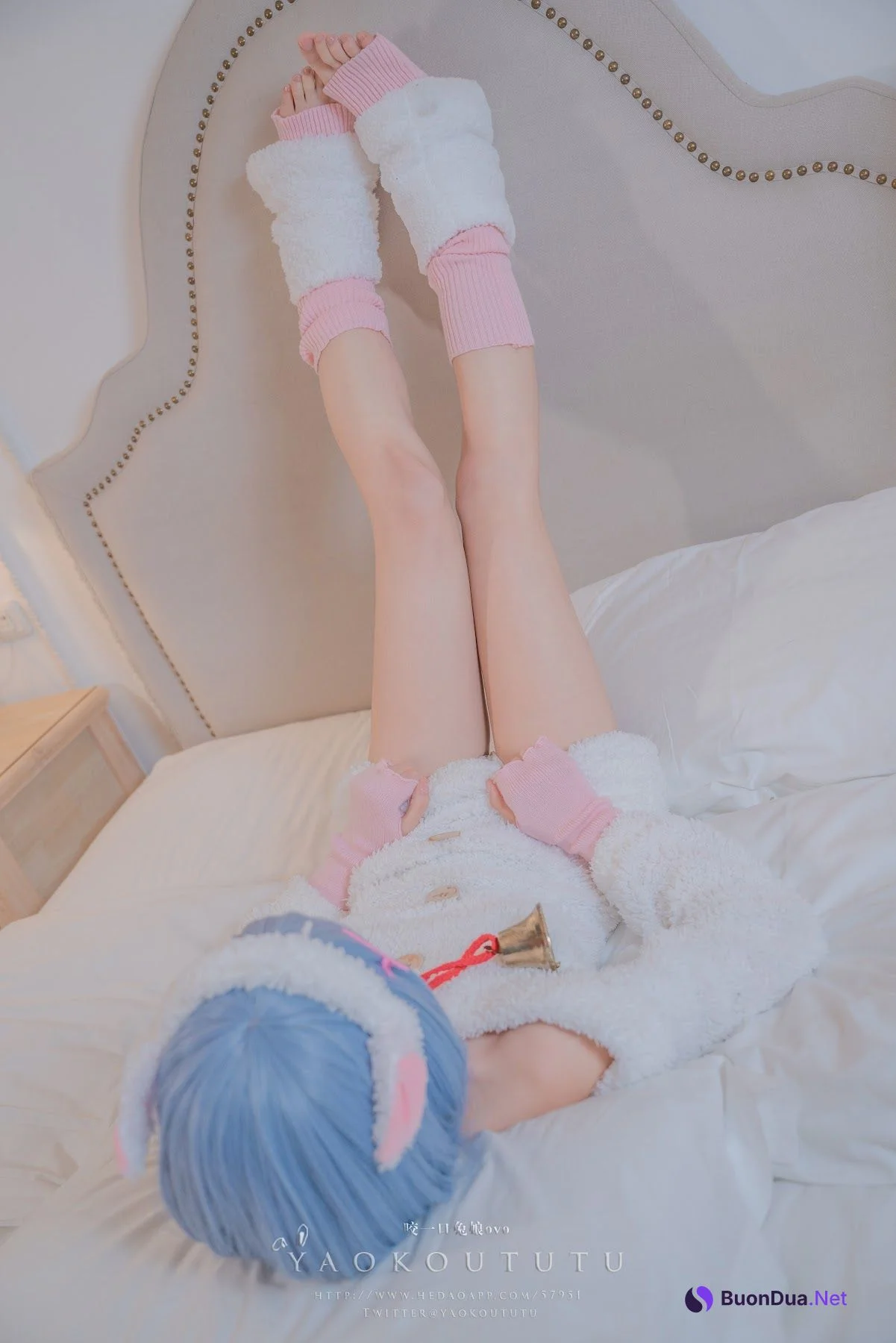 Coser@黏黏团子兔 – T3特典 蕾姆咩咩 - 照片 15