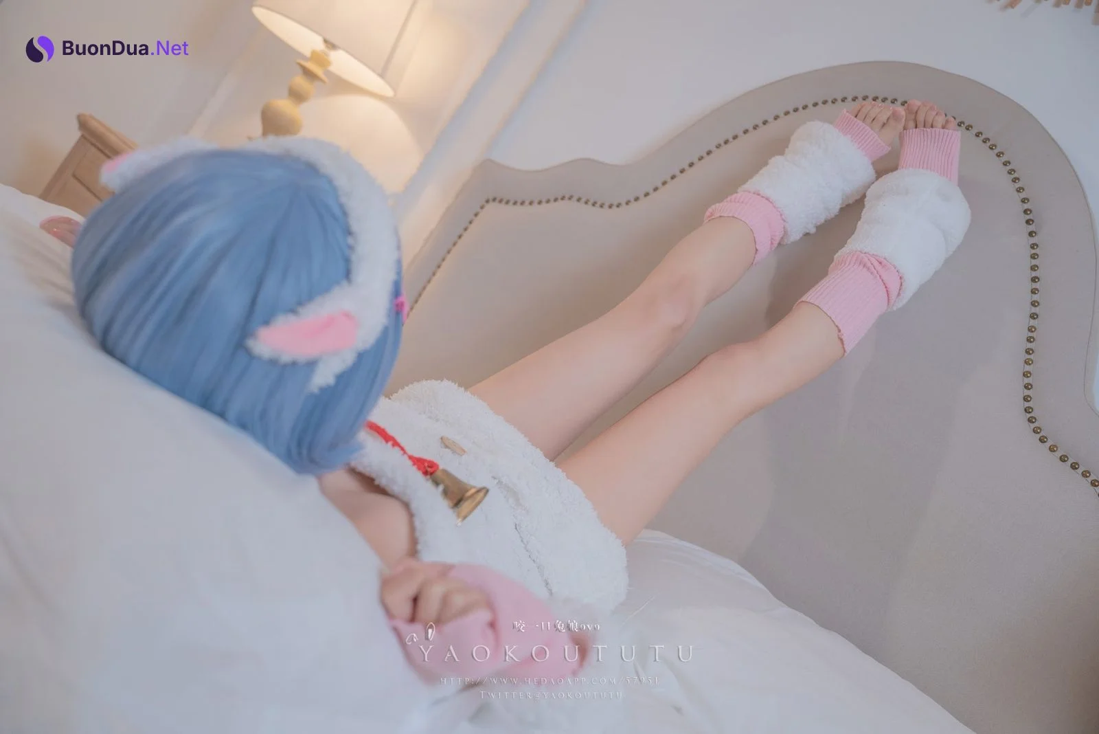 Coser@黏黏团子兔 – T3特典 蕾姆咩咩 - 照片 16