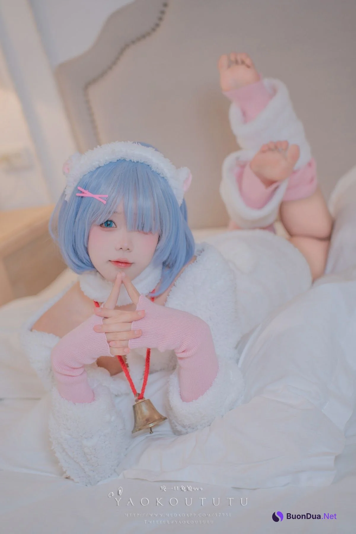 Coser@黏黏团子兔 – T3特典 蕾姆咩咩 - 照片 18